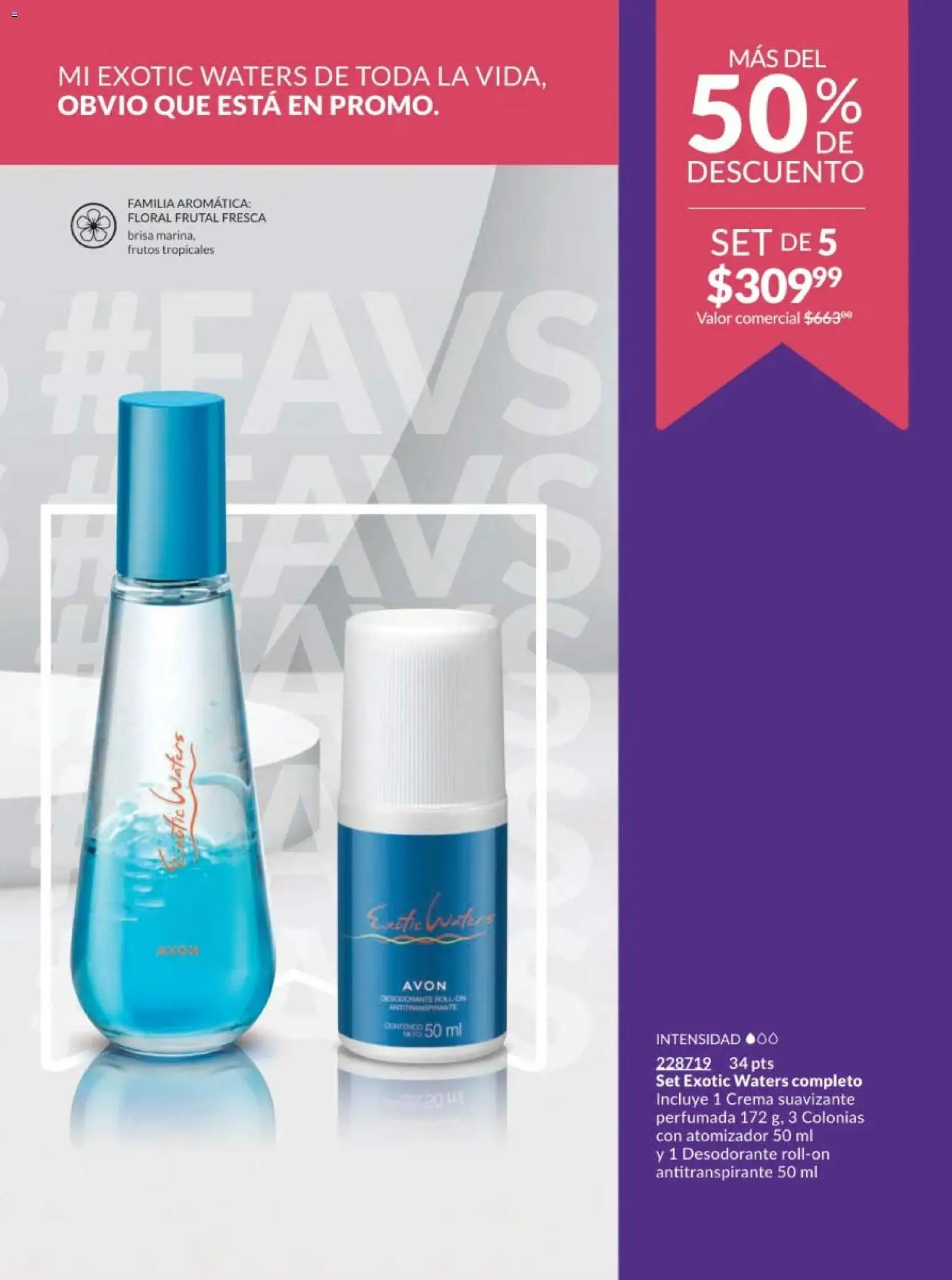 Nuevas ofertas de AVON válidas en toda la República Mexicana desde el 07.11.2025. ¡Encuentra las mejores ofertas en AVON campaña 17 2025! | Página: 225 | Productos: Desodorante, Antitranspirante, Crema, Suavizante