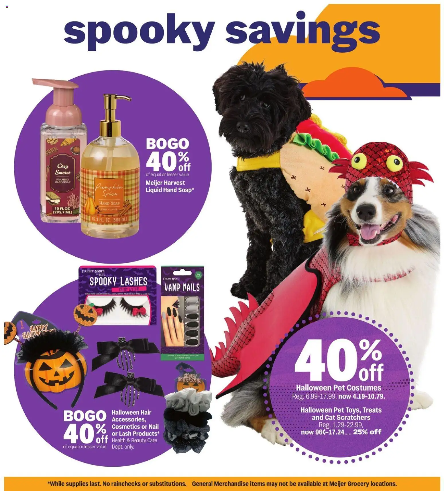 Meijer Halloween deals - valid from 29.10.2025 | Page: 2 | Products: Nail, Soap, Pumpkin