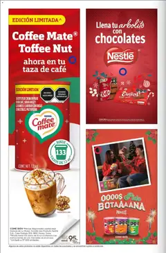 Vista previa de Coffee Mate® Toffee Nut, Sustituto de crema en polvo para café, sabor a nuez y caramelo, elaborado con grasas comestibles, pasteurizado. Edición limitada., nuevo folleto de la tienda, válido en México a partir del 01.12.2025 | Página: 108