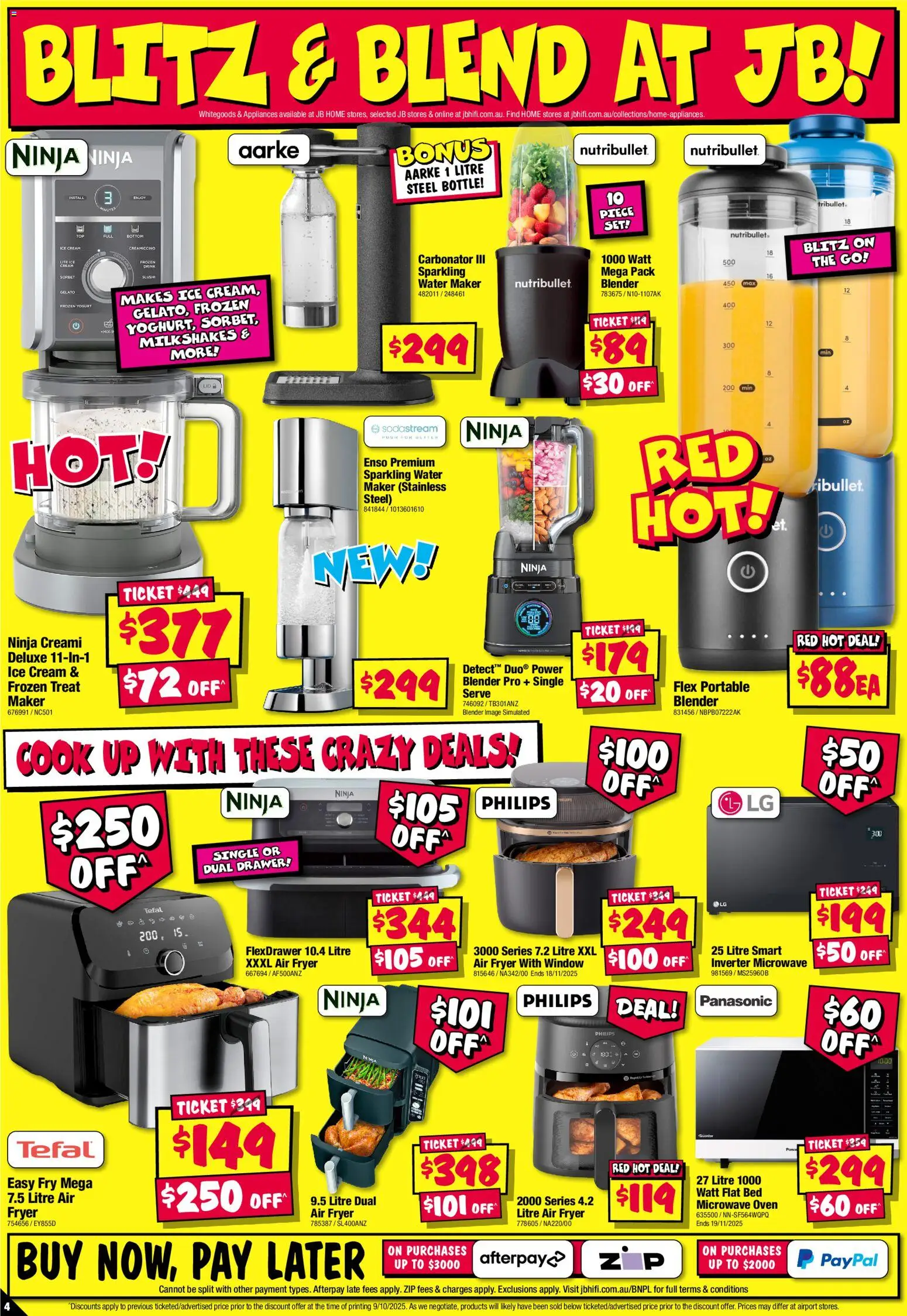 JB Hi-Fi catalogue - valid from 23.10.2025 | Page: 4 | Products: Blender, Portable, Oven, Bed