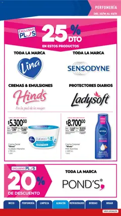 Vista previa La Anonima catálogo válido desde el 23.10.2025 | Página: 32 | Productos: Protectores diarios, Crema