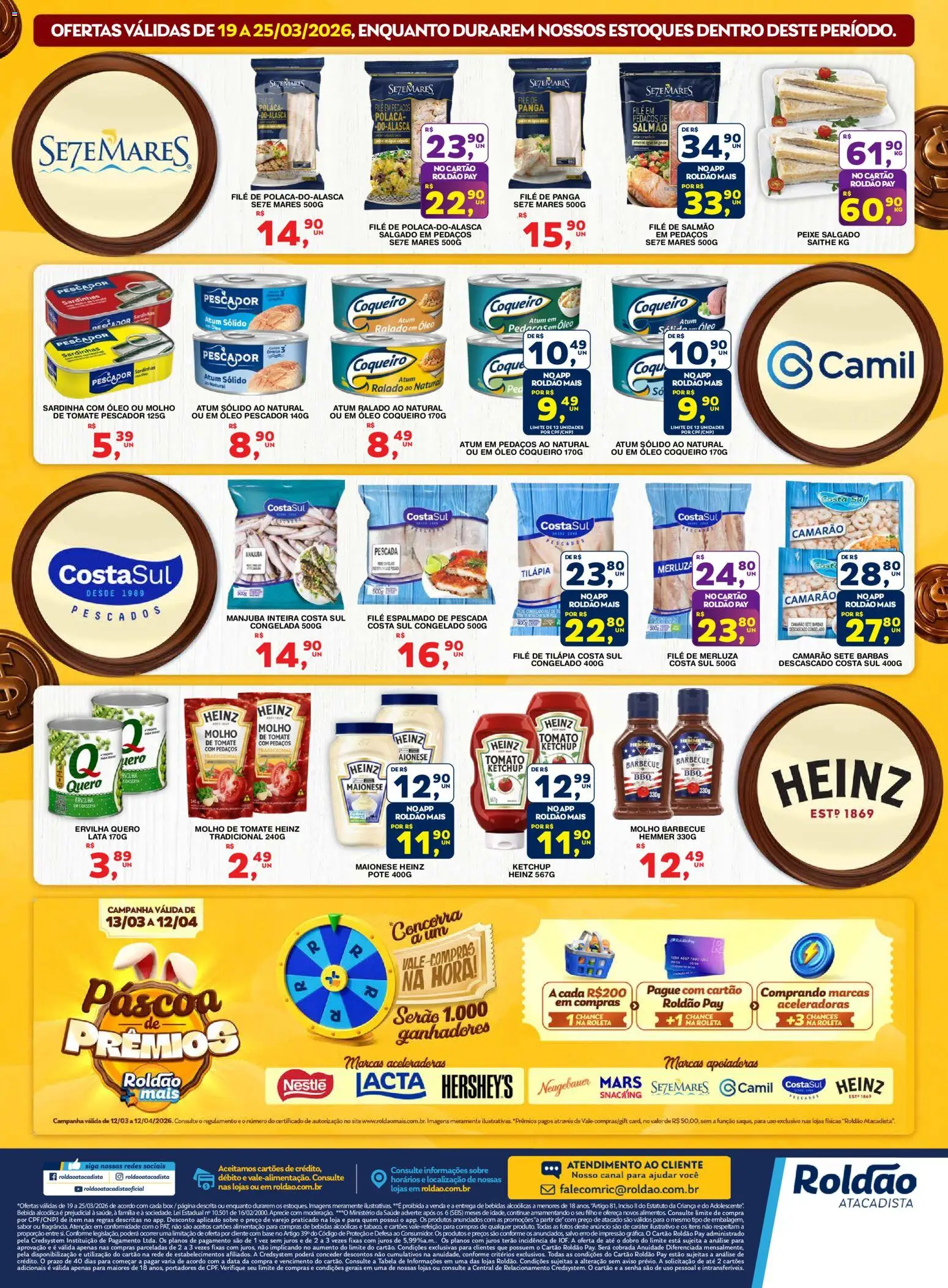 Roldão Folheto - válido de 19.03.2026 | Página: 2 | Produtos: Ervilha, Molho de tomate, Camarão, Óleo
