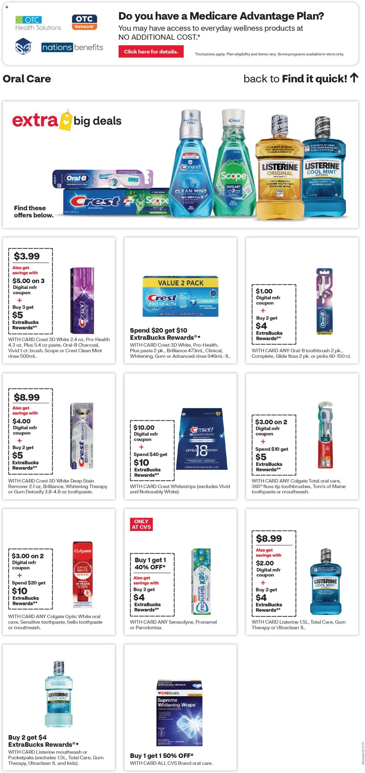 CVS Pharmacy Weekly Ad - KS - valid from 28.09.2025 | Page: 13 | Products: Toothpaste, Toothbrush, Mouthwash, Stain remover