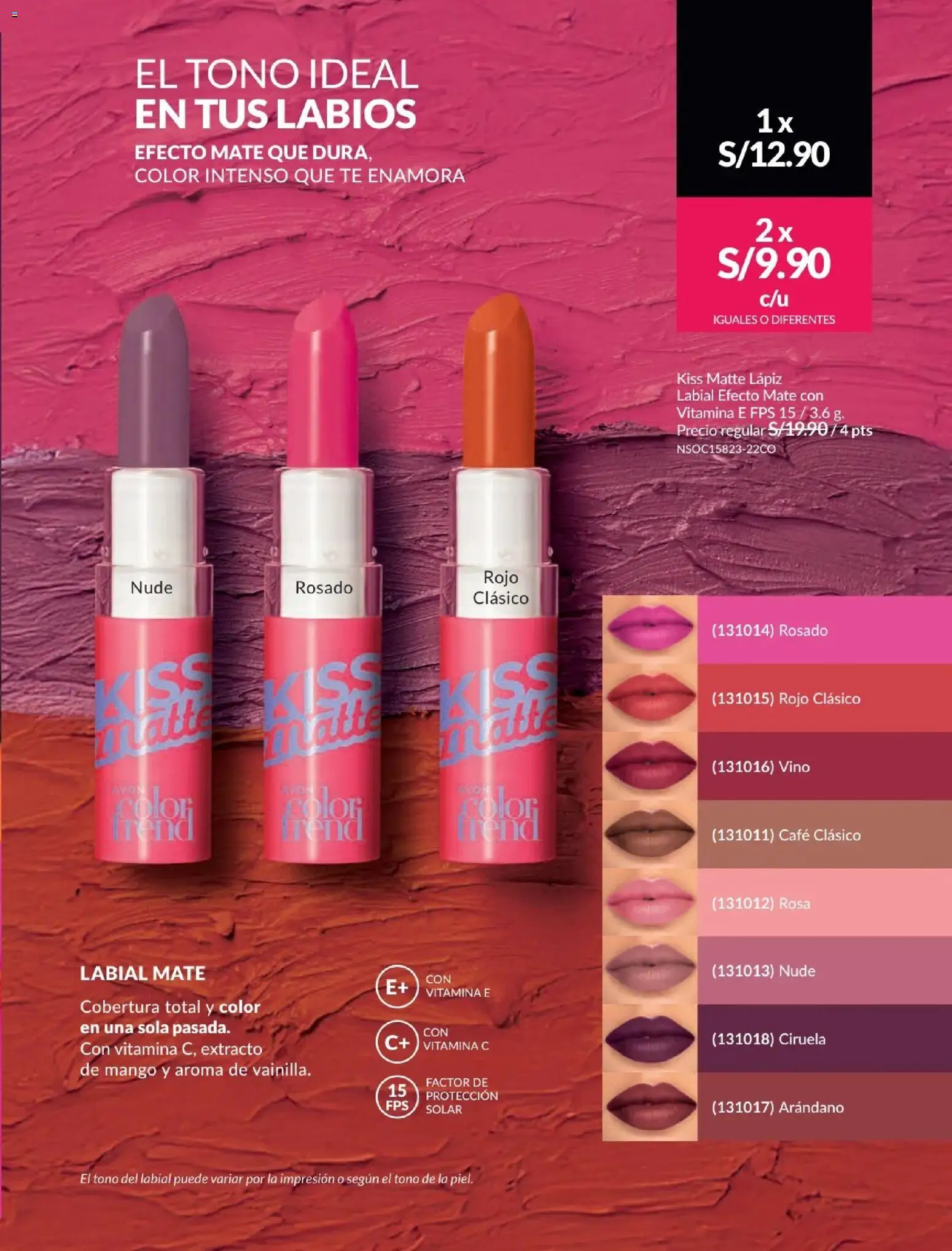 Catálogo Avon válido desde 01.02.2026 | Página: 63 | Productos: Lápiz labial, Café, Vino, Té