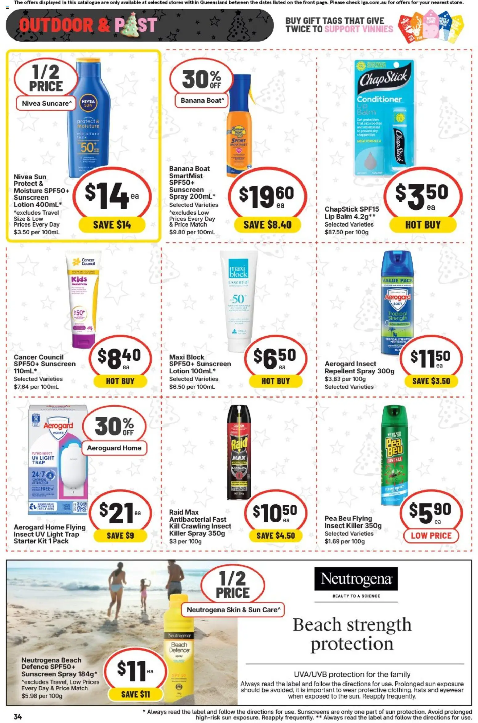 IGA catalogue - valid from 26.11.2025 | Page: 33 | Products: Light, Sunscreen, Pea, UPS