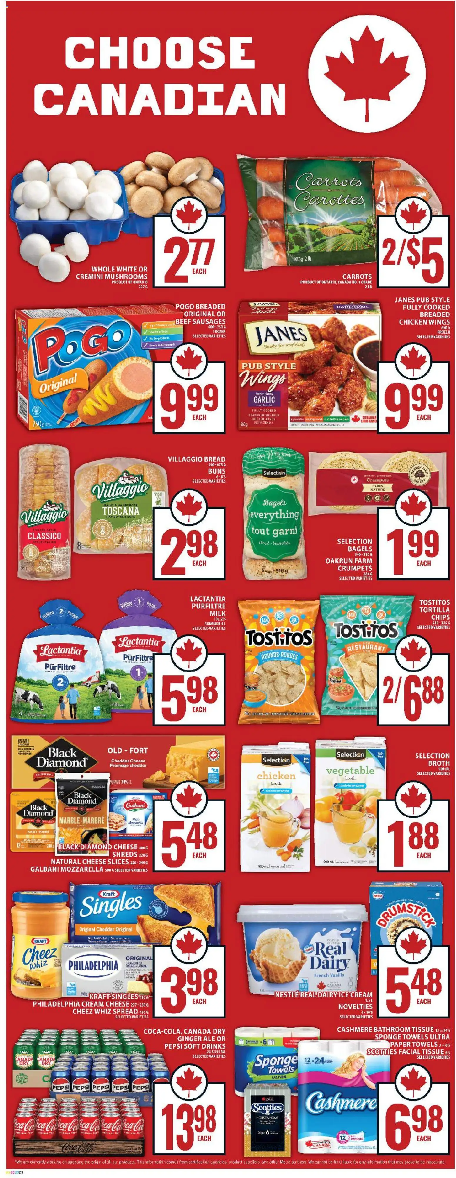 Food Basics flyer valid from 05.03.2026 | Page: 6 | Products: Cream, Ice cream, Cheese, Bread