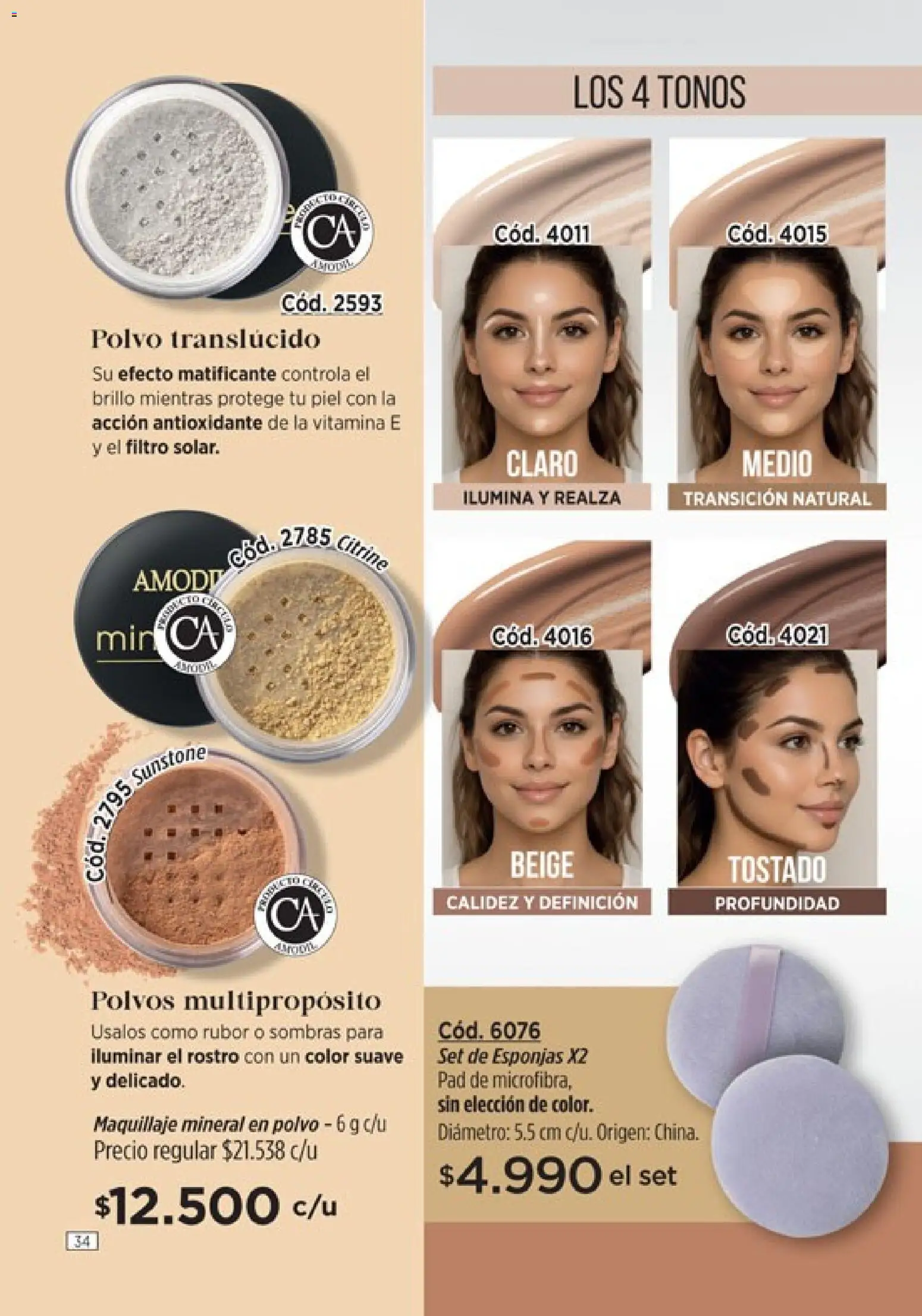 modil - Campaña 7 │ válido desde el 20.03.2026 | Página: 34 | Productos: Maquillaje, Rubor, Polvo, Brillo