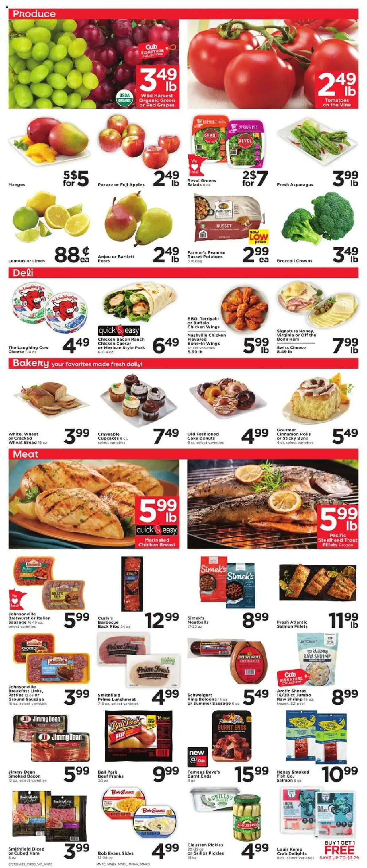 Cub Foods Weekly Ad - valid from 27.07.2025 | Page: 2 | Products: Ring, Pork, Fish, Sausage