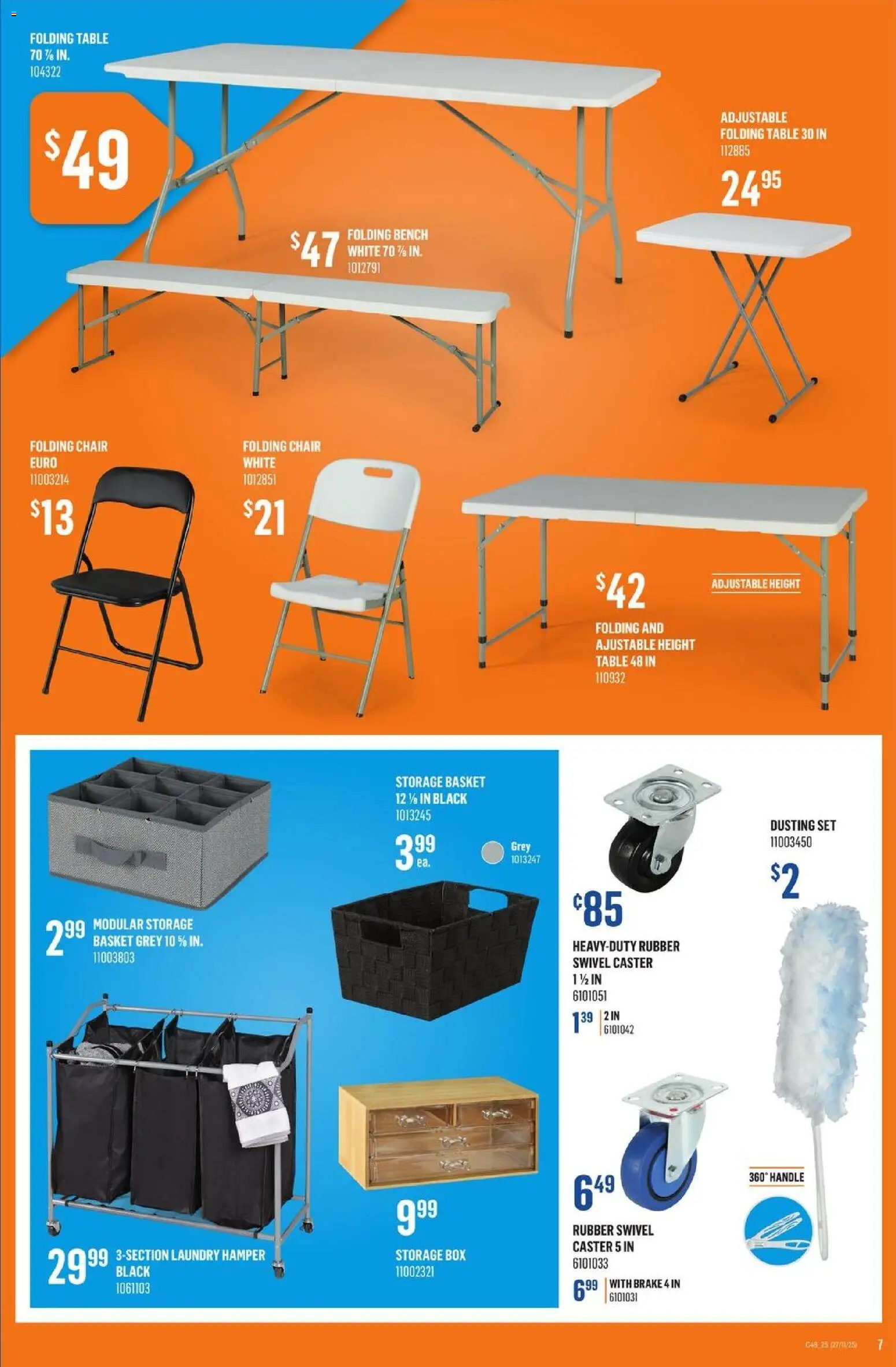 Canac flyer valid from 27.11.2025 | Page: 7 | Products: Table, Chair, Box, Basket