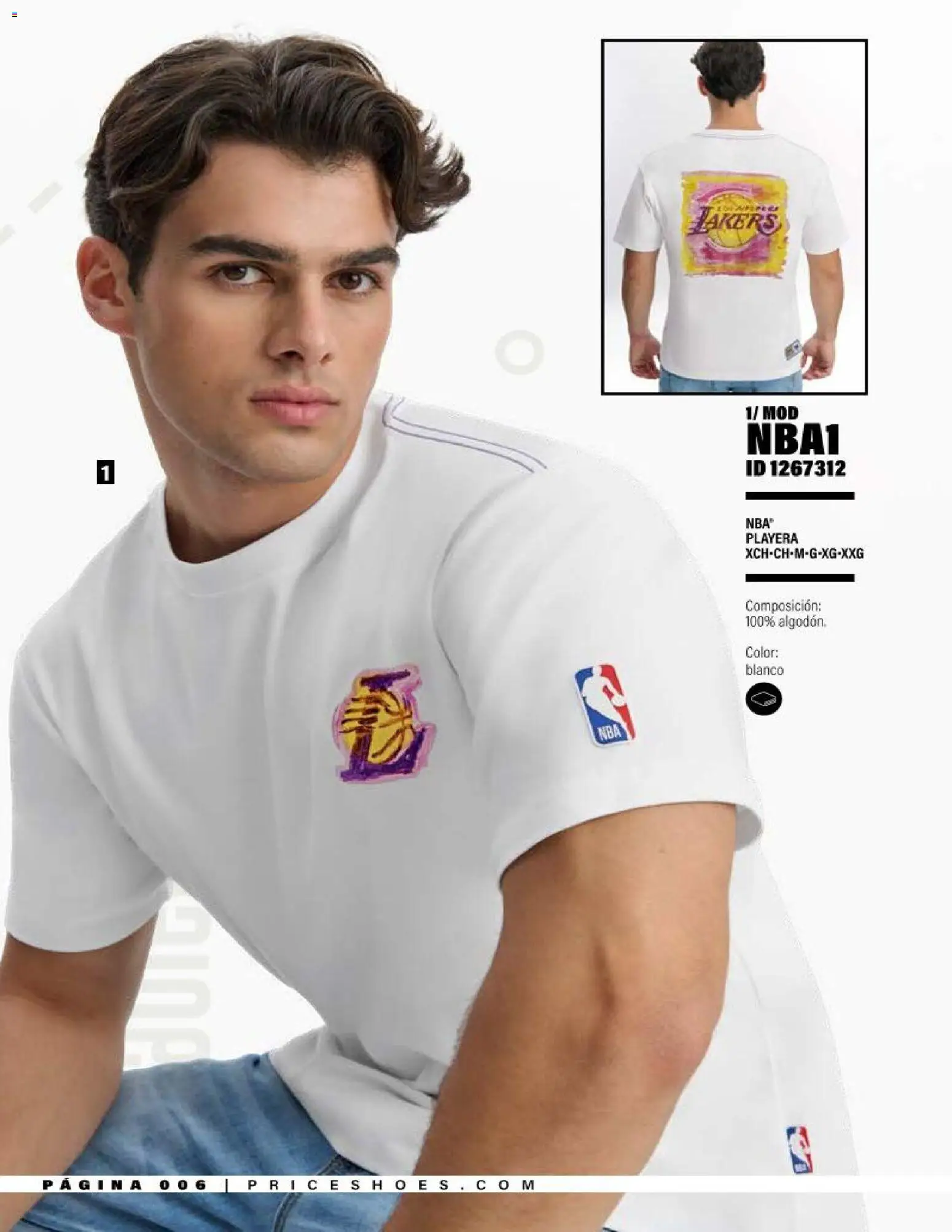 Nuevas ofertas de Price Shoes válidas en toda la República Mexicana desde el 20.03.2026. ¡Encuentra las mejores ofertas en Price Shoes catálogo NBA ! | Página: 6 | Productos: Playera
