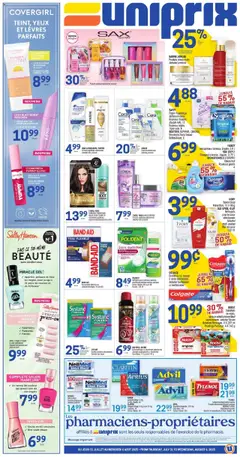 Preview of Uniprix weekly flyer / circulaire from shop Uniprix valid from 31.07.2025
