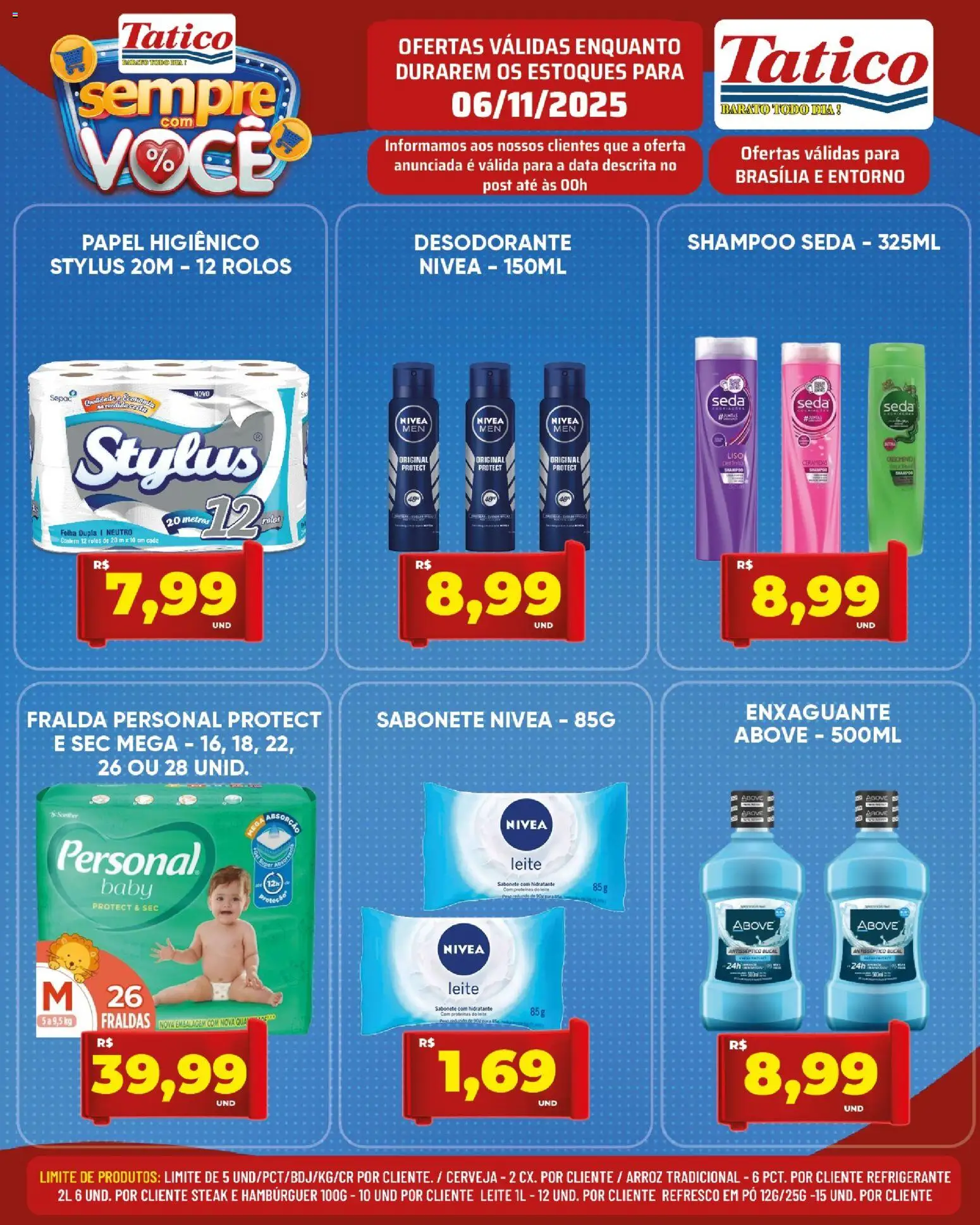 Tatico Folheto - válido de 06.11.2025 | Página: 21 | Produtos: Refresco, Leite, Cerveja, Hambúrguer