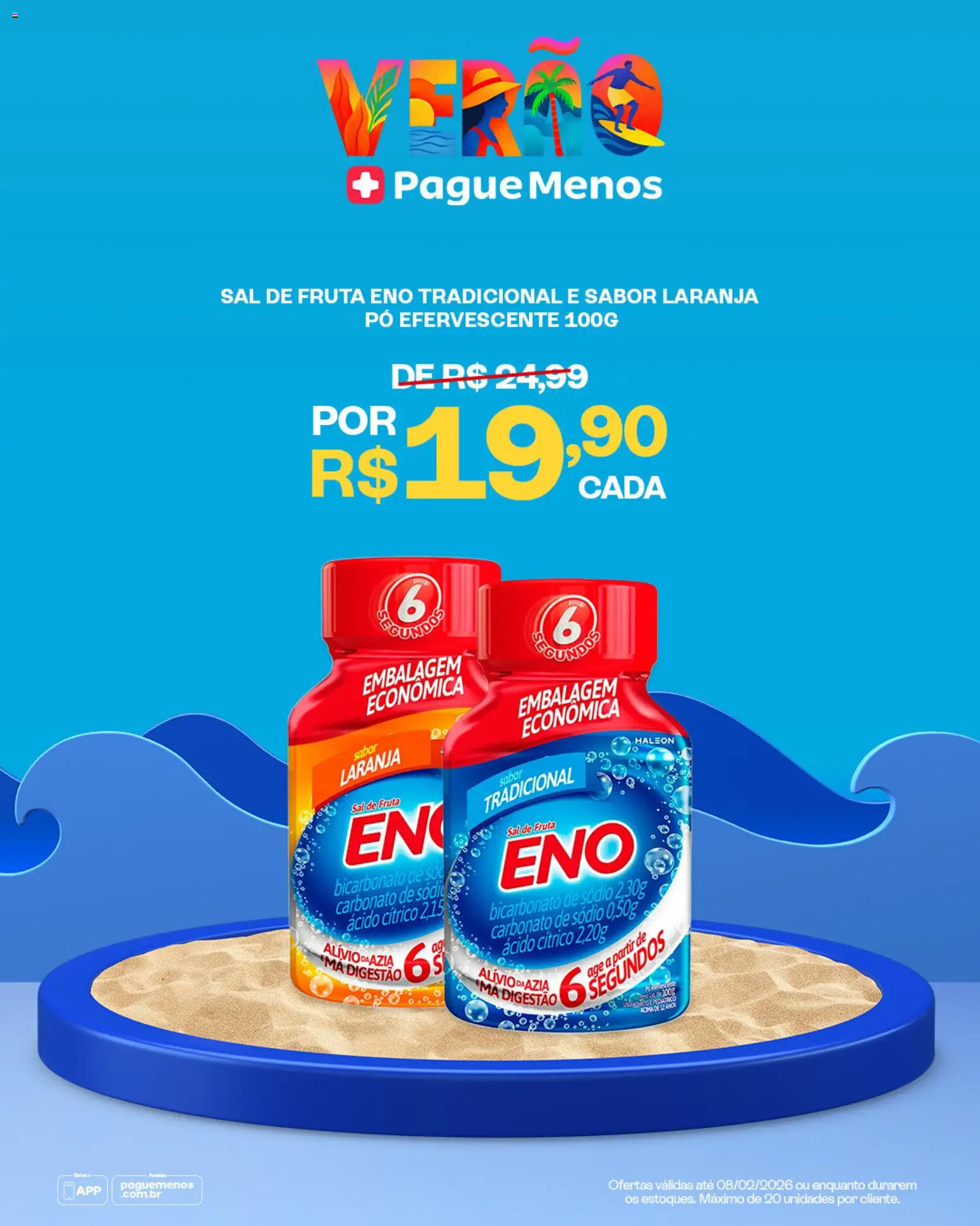 Pague Menos Folheto - válido de 02.02.2026 | Página: 5 | Produtos: Pó, Sal de fruta, Sal, Bicarbonato de sódio