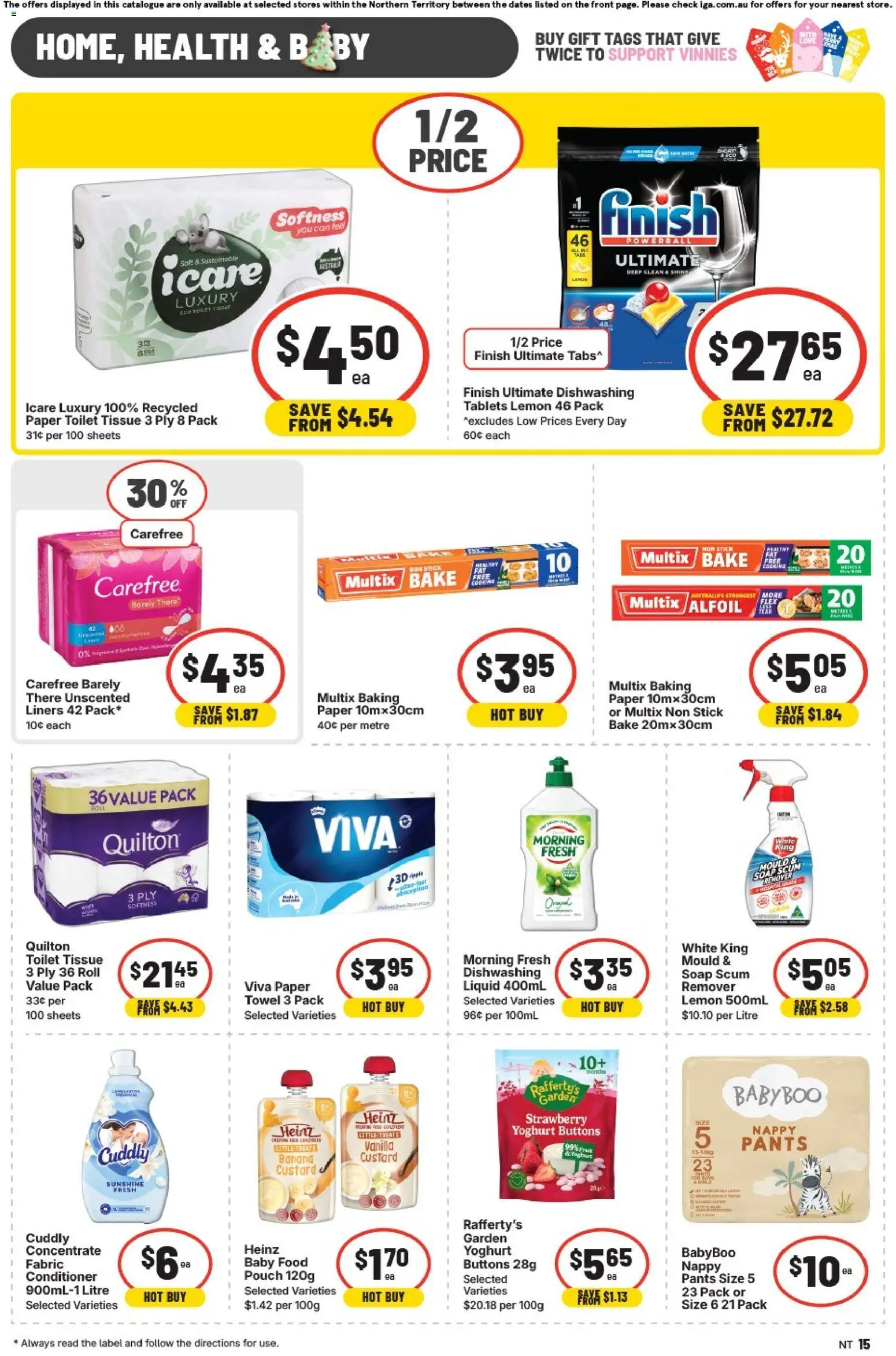 IGA catalogue - valid from 19.11.2025 | Page: 16 | Products: Soap, Baby food, Lemon, Tablets