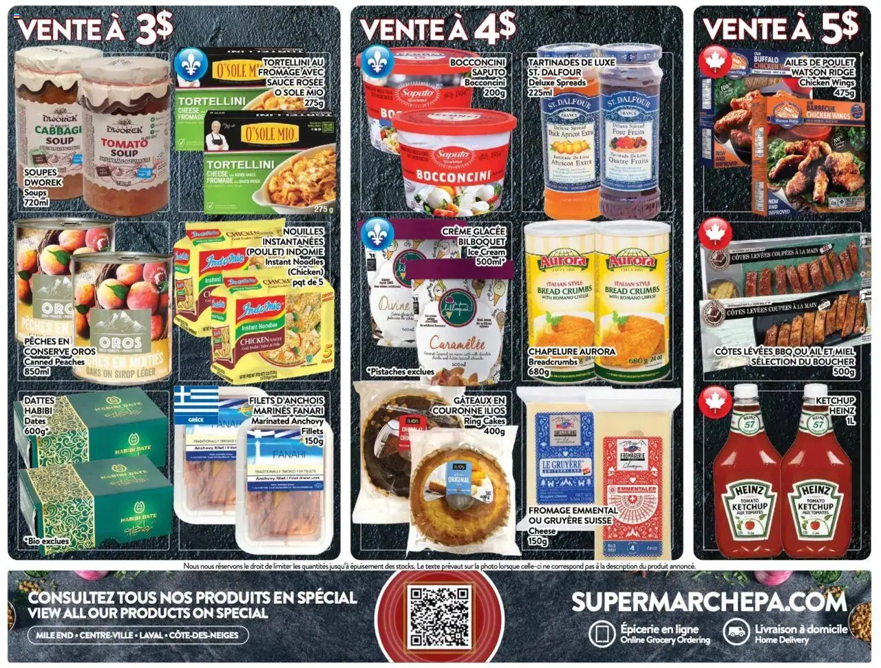 Pa Supermarché flyer valid from 08.09.2025 | Page: 6 | Products: Noodles, Ketchup, Ice cream, Cheese