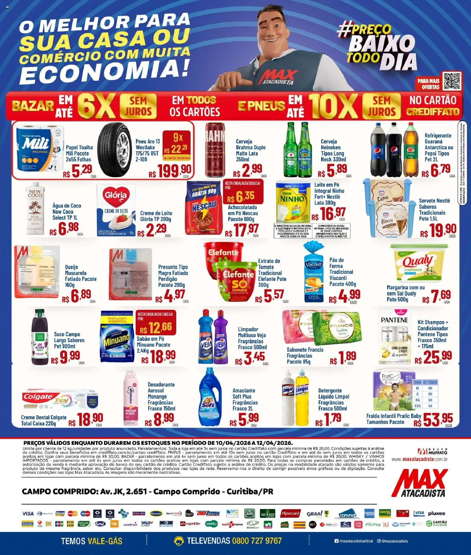 Max Atacadista Folheto - válido de 10.04.2026 | Página: 2 | Produtos: Pó, Condicionador, Achocolatado, Sabonete