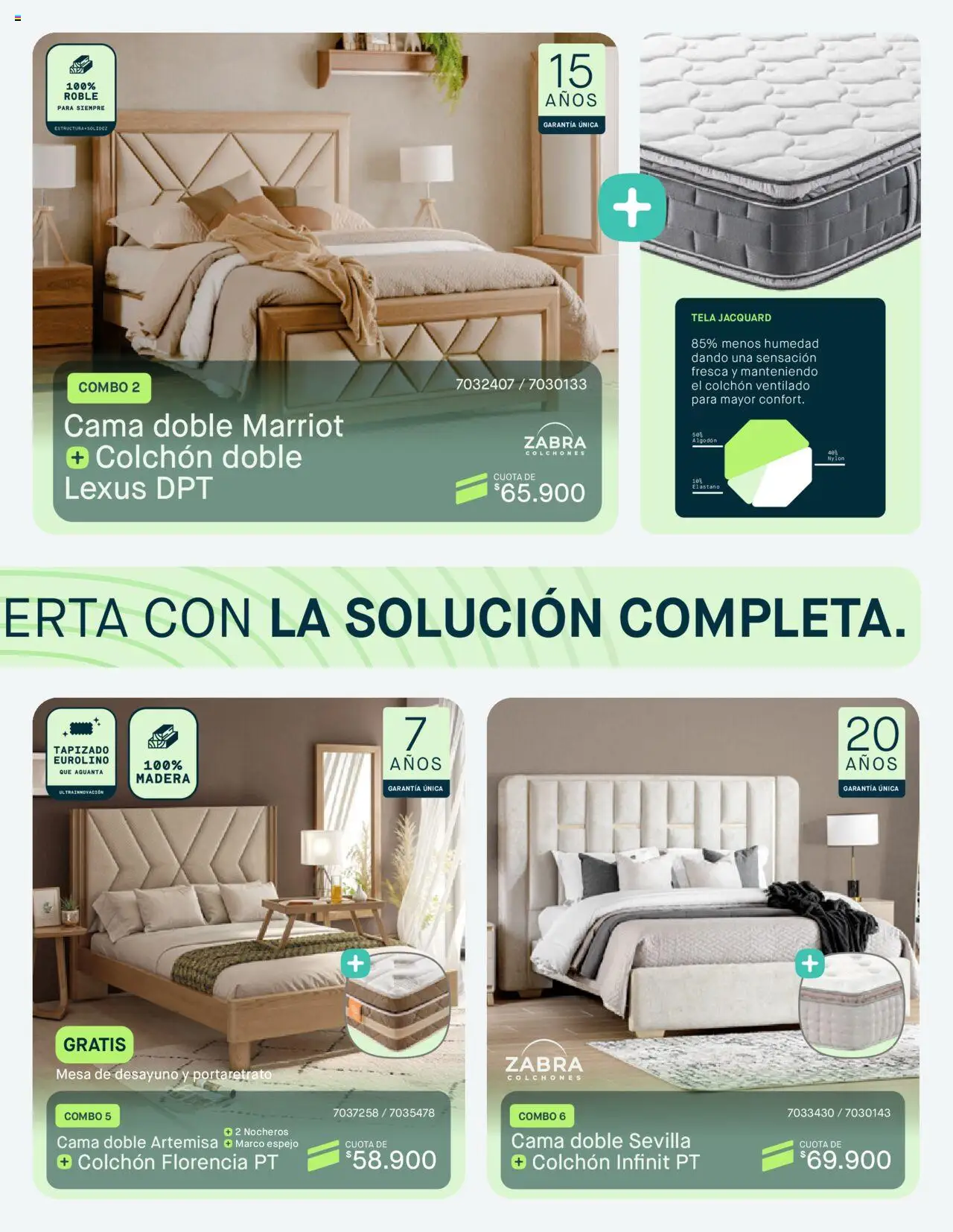 Muebles jamar revista - valida desde el 15.08.2025 | Página: 13 | Productos: Algodón, Cama, Colchón, Mesa
