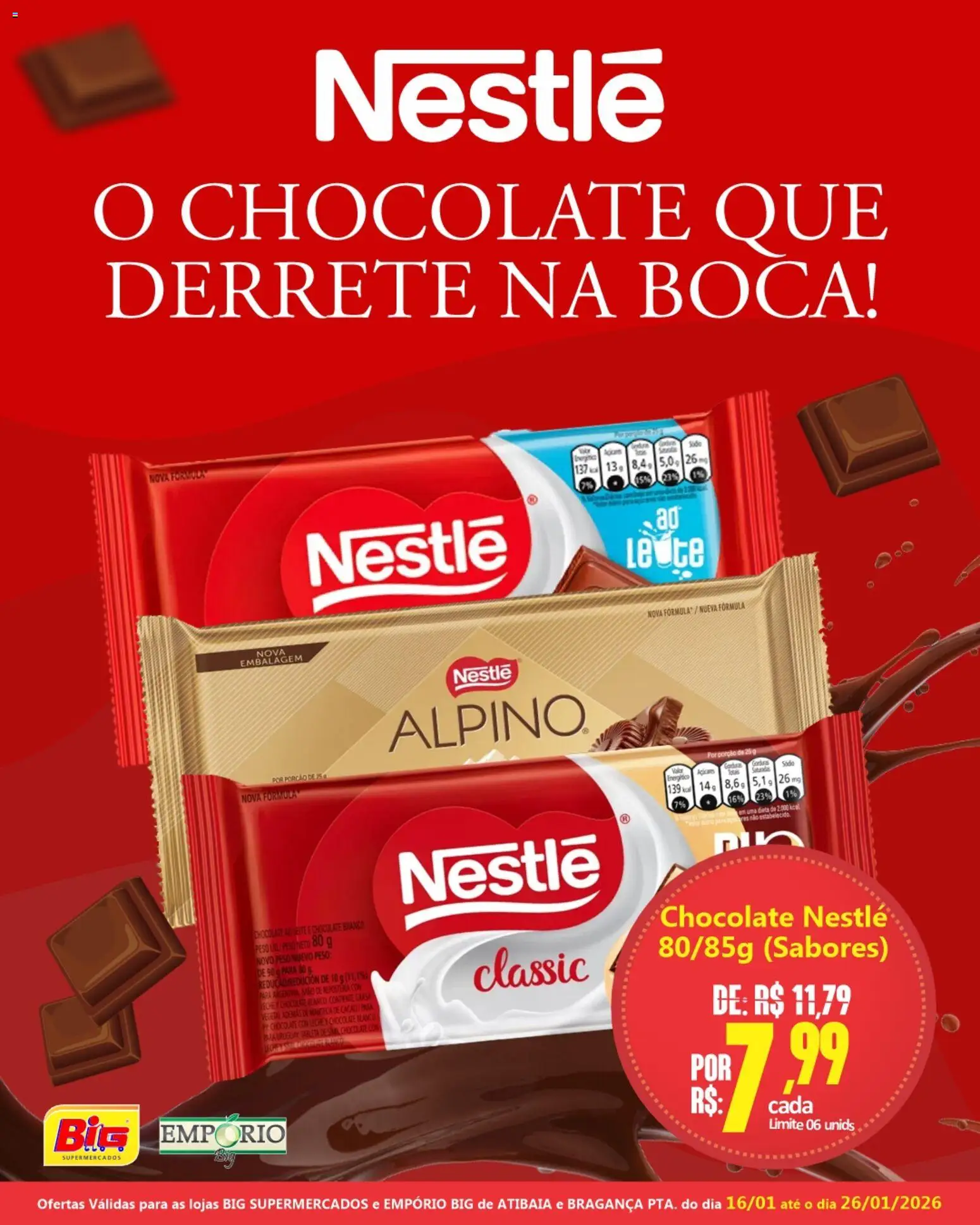 Big Supermercados Folheto - válido de 16.01.2026 | Página: 1 | Produtos: Energético, Chocolate