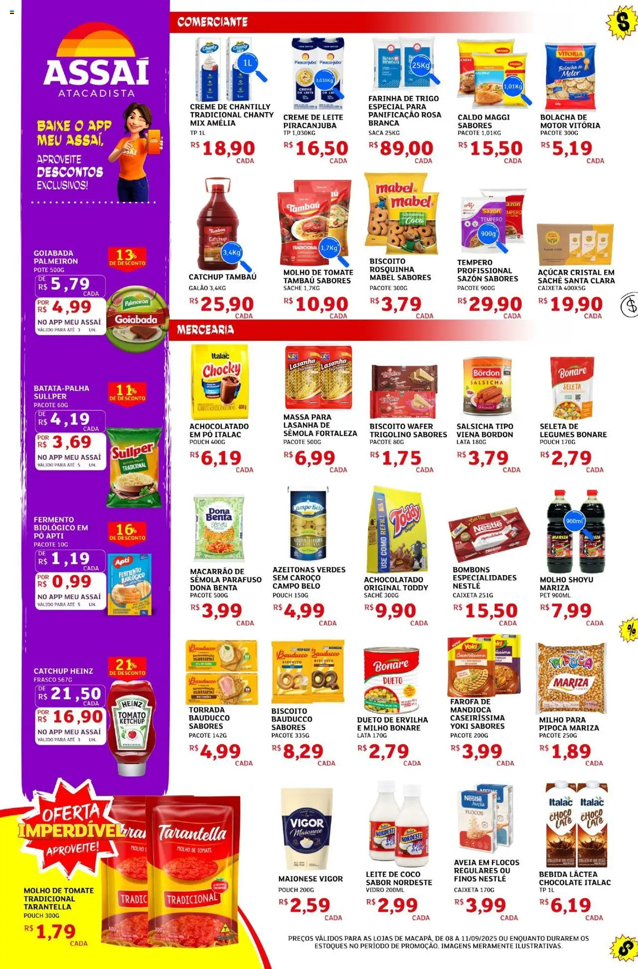 Assaí Atacadista Folheto - válido de 08.09.2025 | Página: 2 | Produtos: Coco, Molho shoyu, Batata, Leite de coco