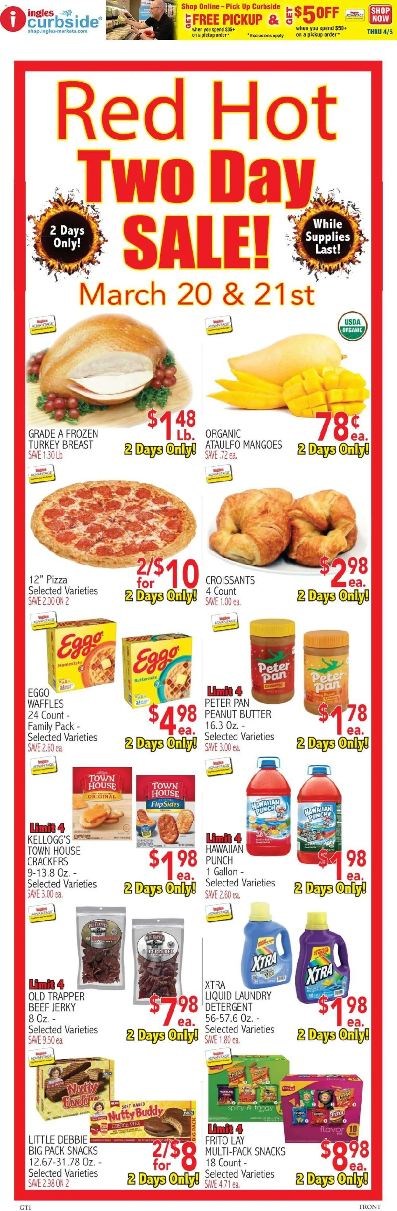 Ingles Weekly Ad - valid from 18.03.2026 | Page: 5 | Products: Pan, Pizza, Beef, Detergent