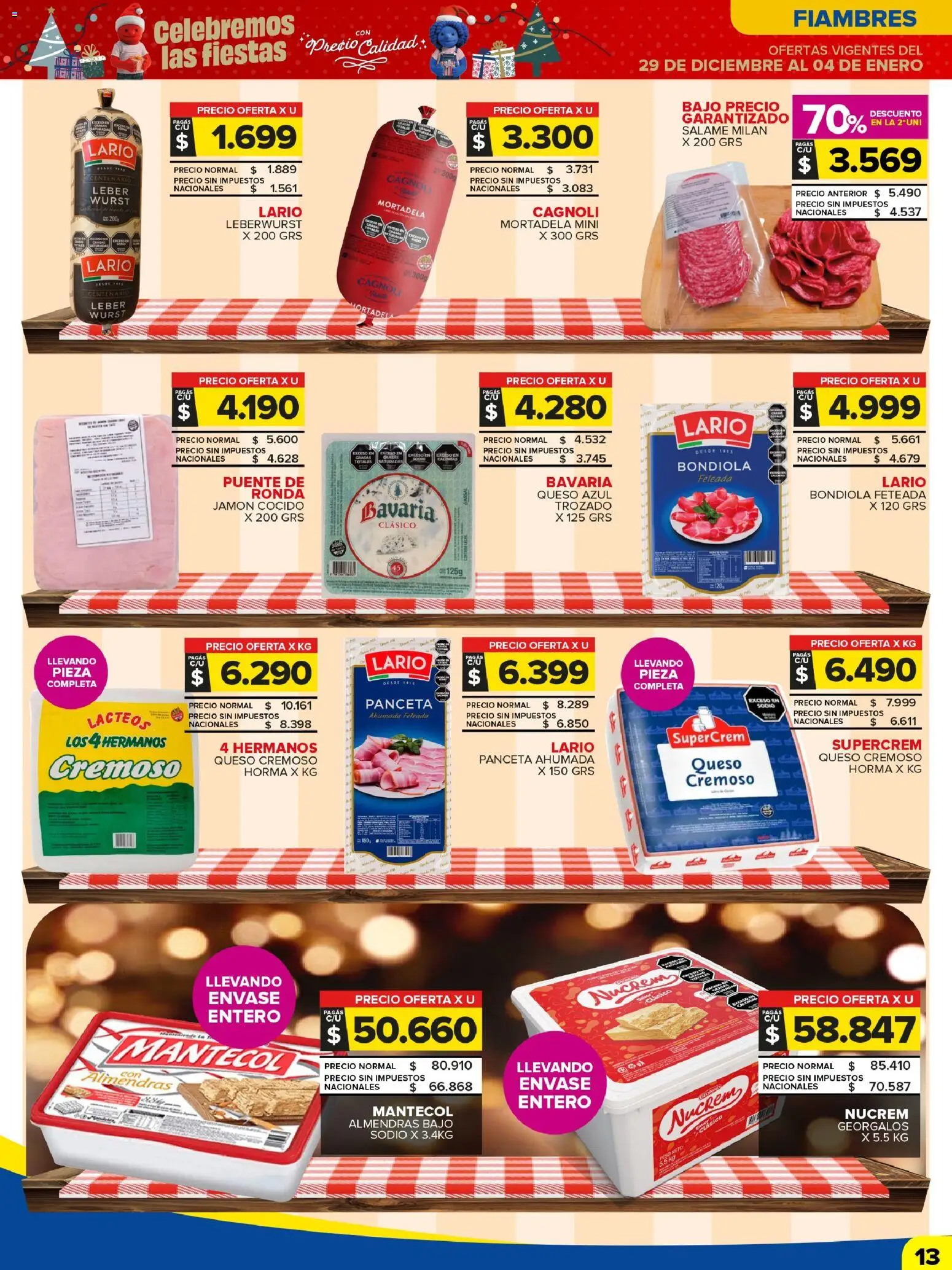 Carrefour Maxi catálogo │ válido desde el 29.12.2025 | Página: 14 | Productos: Almendras, Leche, Jamón, Salame