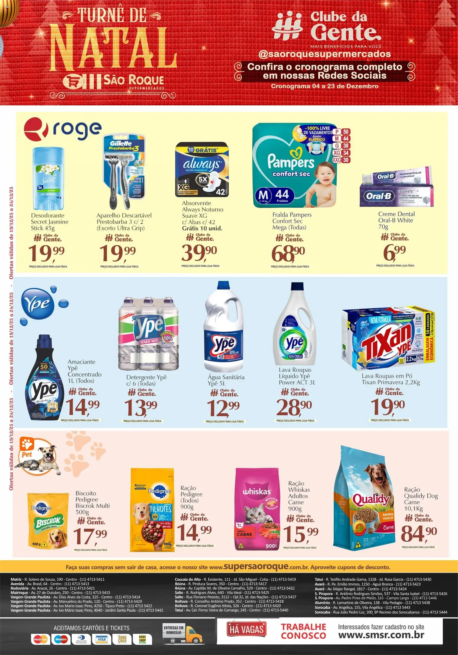 São Roque Supermercados Folheto - válido de 19.12.2025 | Página: 8 | Produtos: Biscoito, Desodorante, Roupas, Amaciante