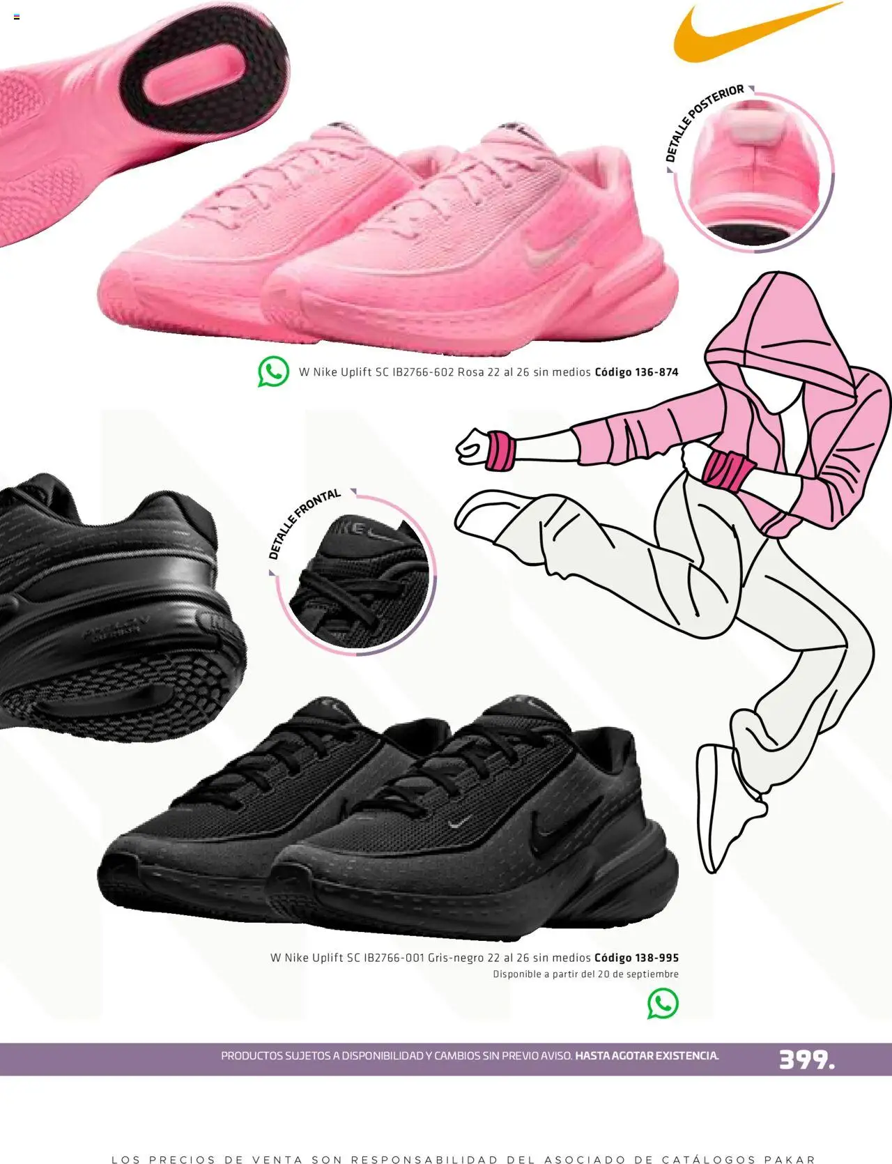 Nuevas ofertas de SC Pakar válidas en toda la República Mexicana desde el 29.08.2025. ¡Encuentra las mejores ofertas en SC Pakar - Catálogo Otoño Women! | Página: 399