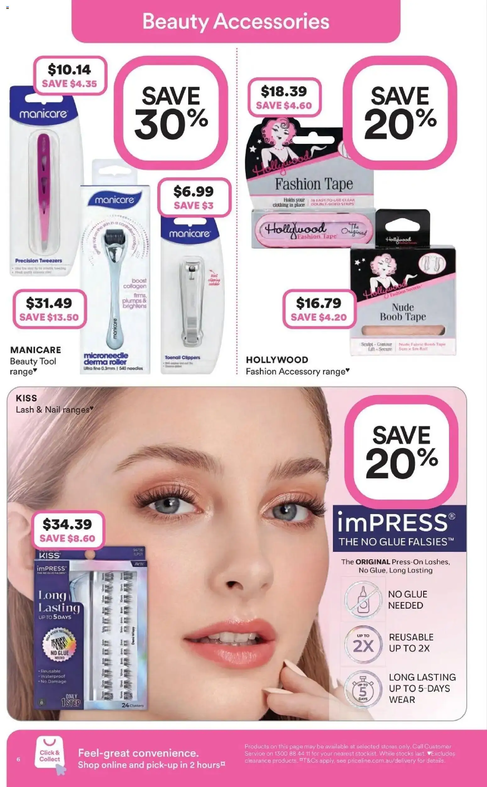 Priceline Pharmacy catalogue - valid from 25.03.2026 | Page: 6 | Products: Accessories, Contour, Collagen, Tweezers