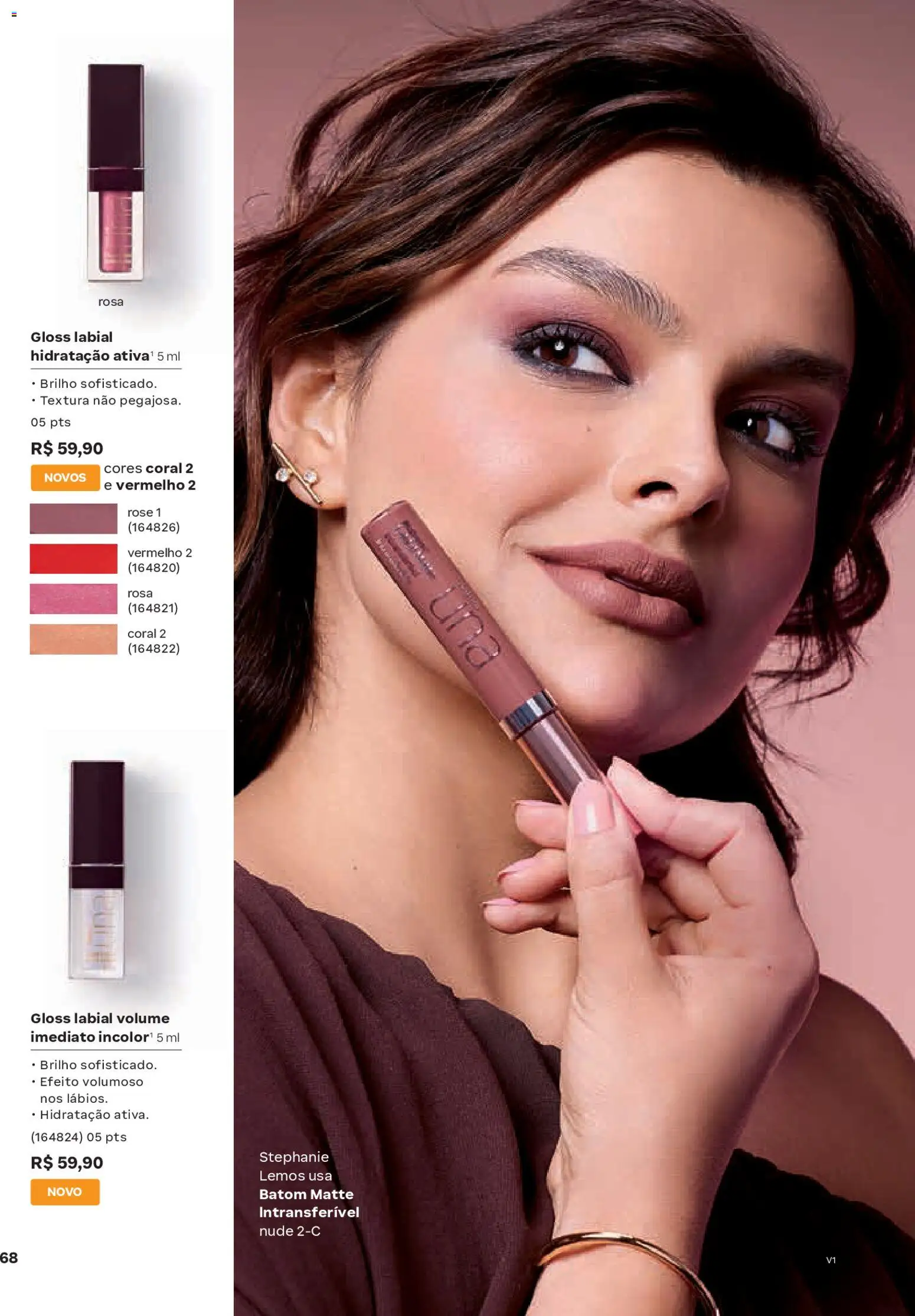 Natura Folheto - válido de 26.12.2025 | Página: 68 | Produtos: Batom, Gloss labial
