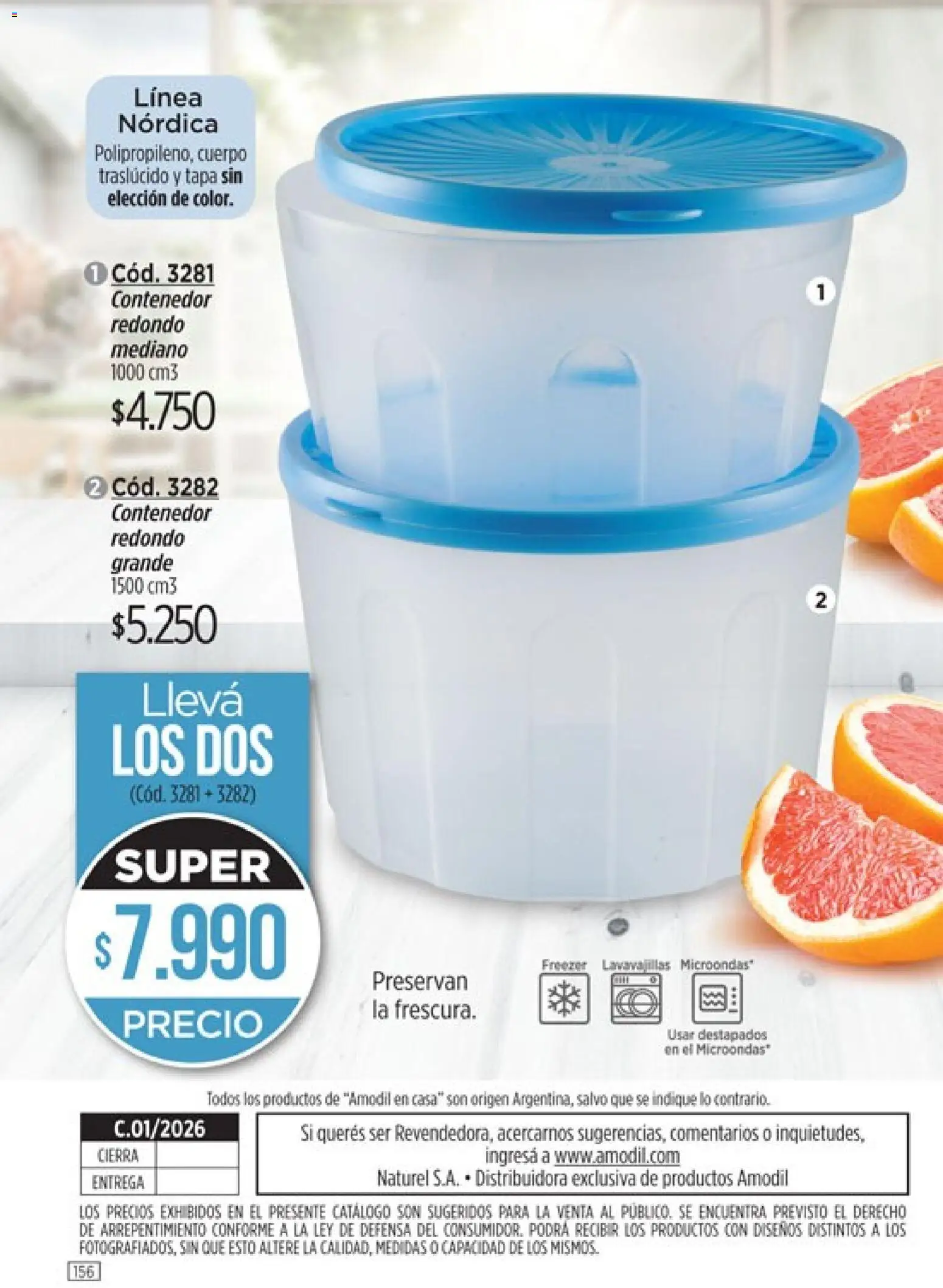 Catálogo Amodil Campaña 1/2026 │ válido desde el 01.01.2026 | Página: 156 | Productos: Lavavajillas, Microondas, Freezer