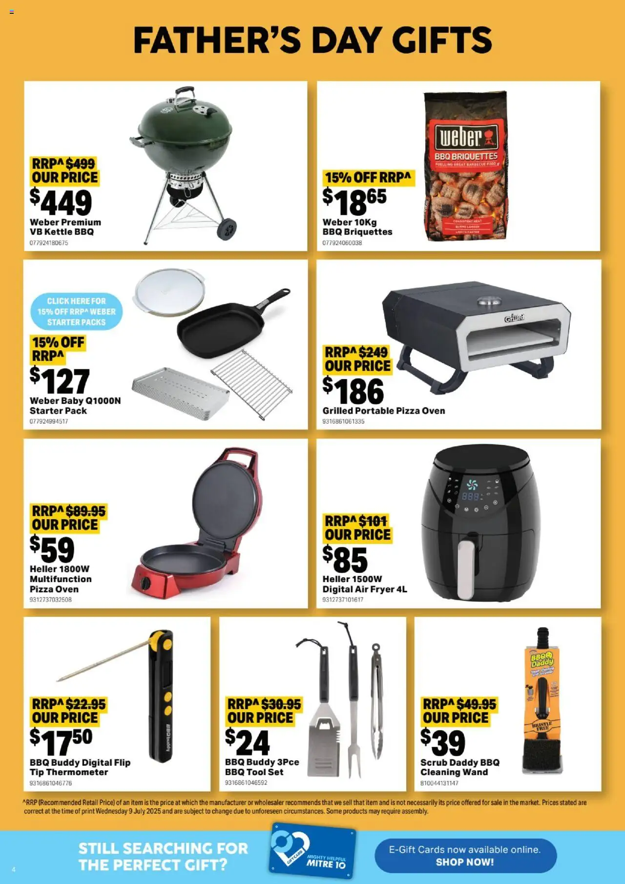 Mitre 10 catalogue - valid from 13.08.2025 | Page: 4 | Products: Scrub, Pizza, Digital, Portable