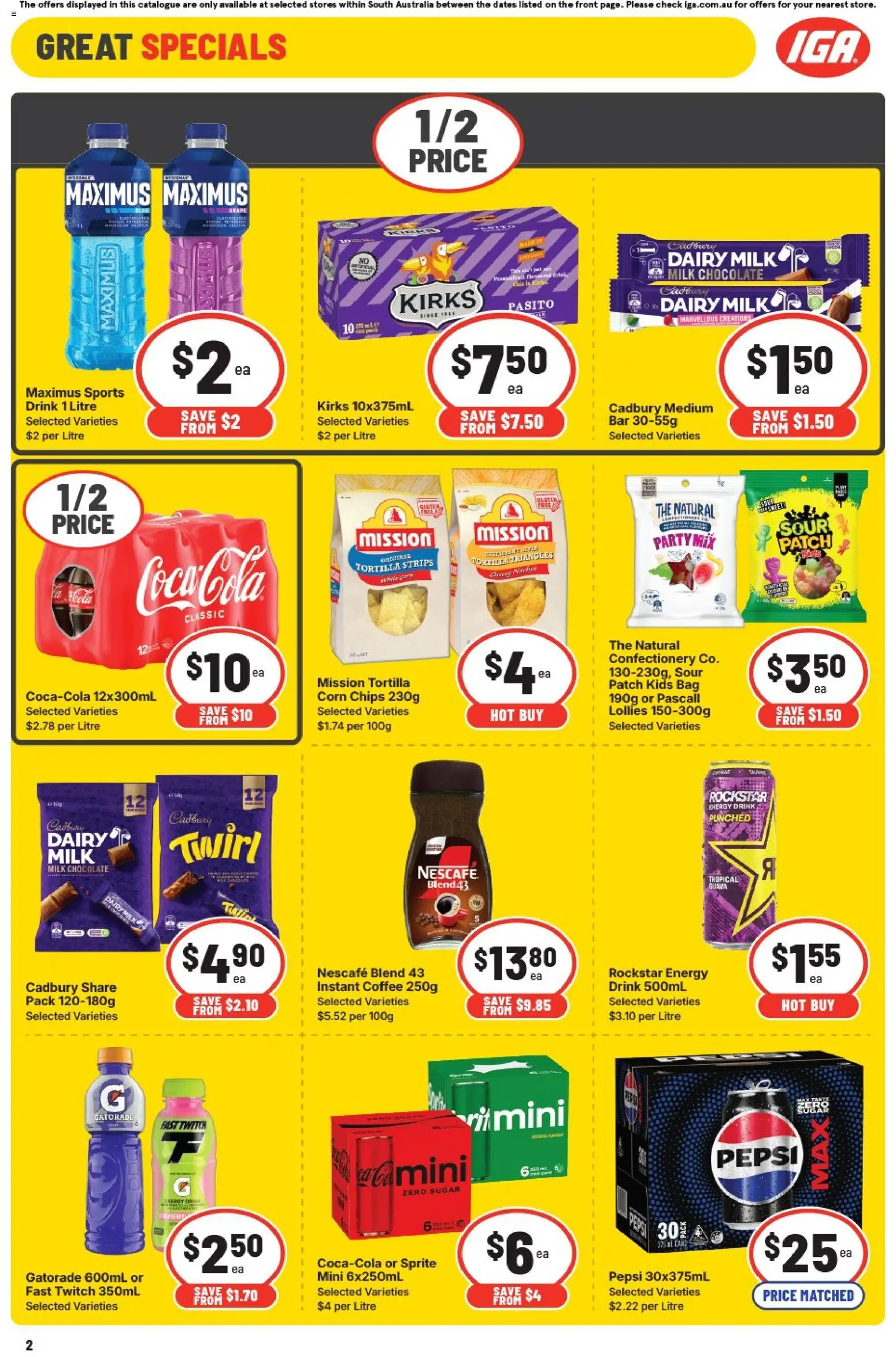 IGA catalogue - valid from 07.01.2026 | Page: 2 | Products: Milk, Antiperspirant, Turkey, Tablets