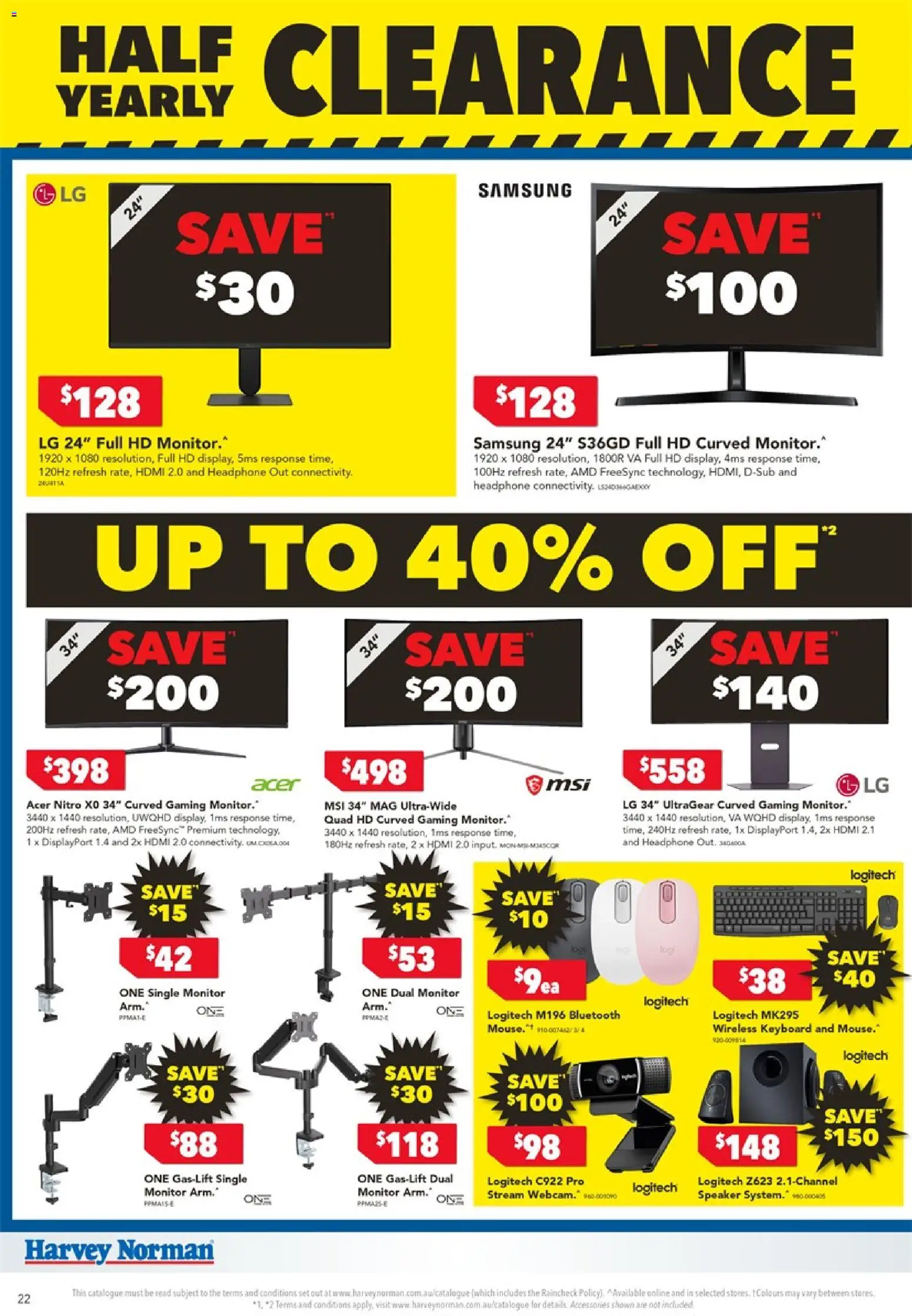 Harvey Norman catalogue - valid from 24.12.2025 | Page: 22 | Products: Accessories, Monitor, Keyboard, Speaker
