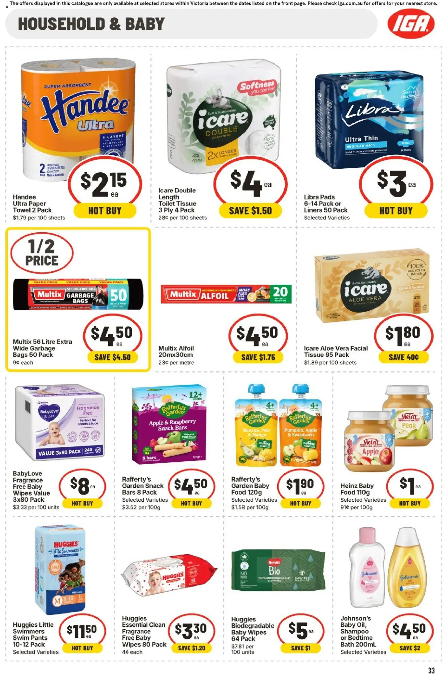 IGA catalogue - valid from 07.01.2026 | Page: 36 | Products: Toilet, Bath, Mango, Pear