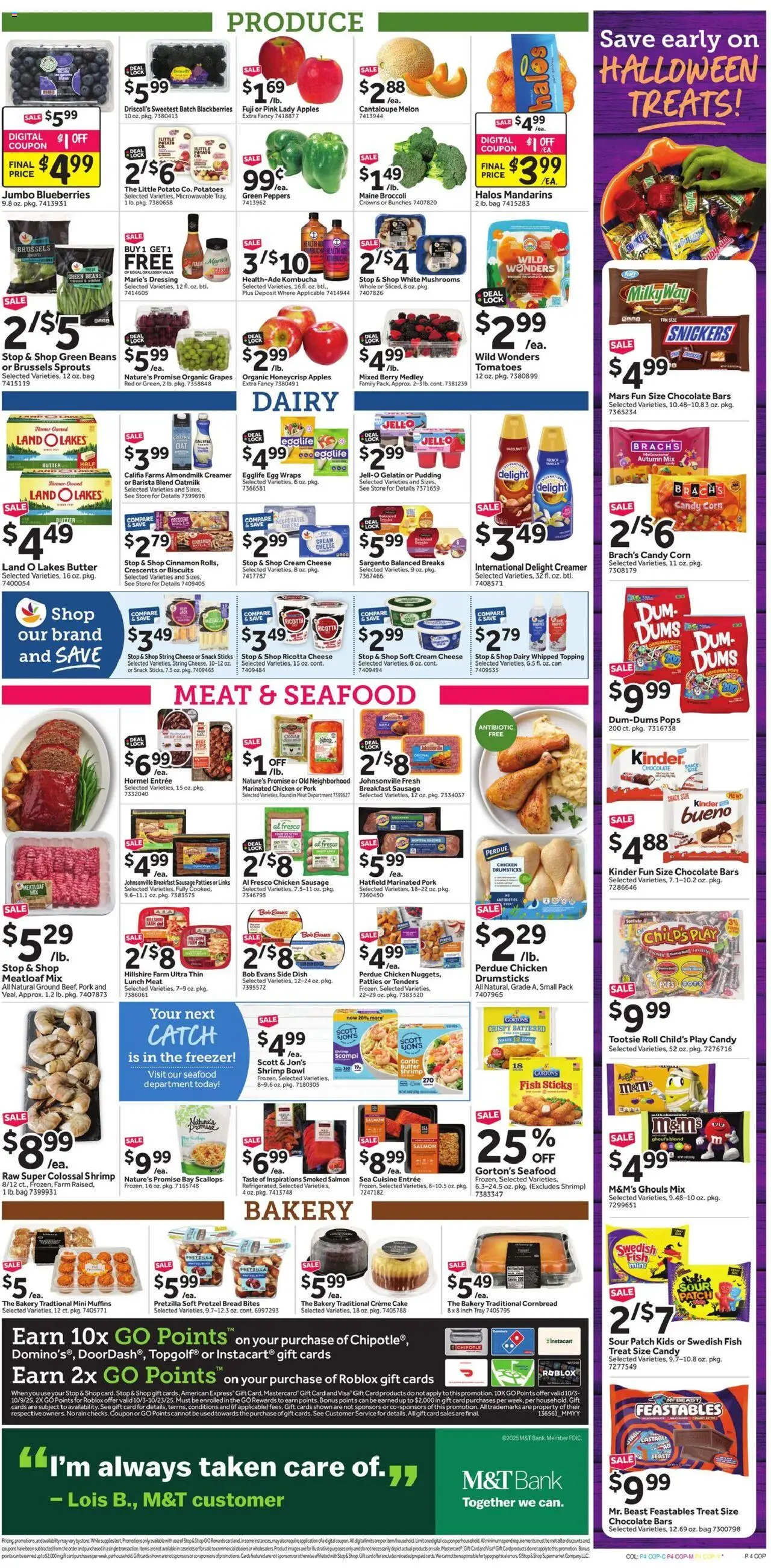 Stop & Shop Weekly Ad - valid from 03.10.2025 | Page: 8 | Products: Bakery, Mushrooms, Beet, Melon