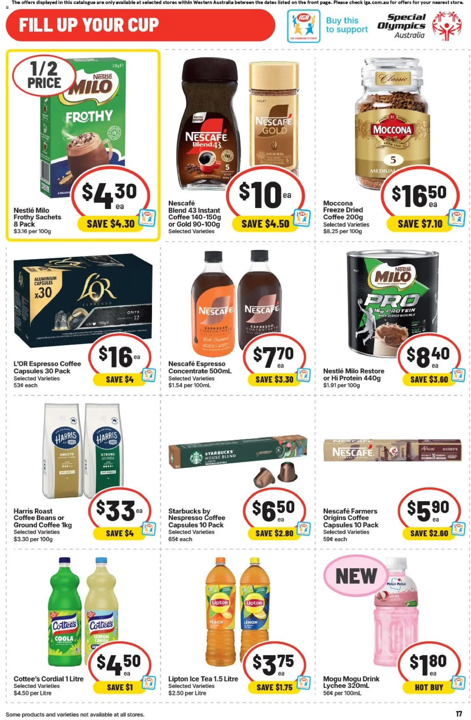 IGA catalogue - valid from 29.04.2026 | Page: 17 | Products: Coffee, Lemon, Moccona, Nescafe
