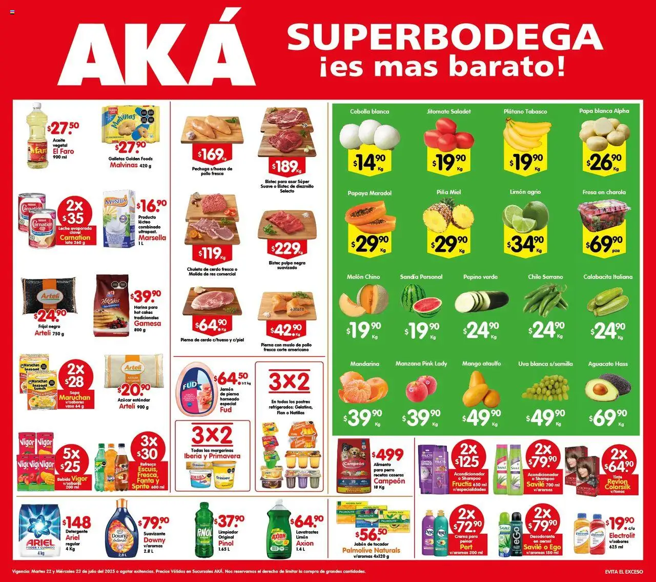 Nuevas ofertas de Arteli válidas en toda la República Mexicana desde el 22.07.2025. ¡Encuentra las mejores ofertas en Arteli - Folleto Super Bodega! | Página: 1 | Productos: Pollo, Fresa, Crema, Aceite