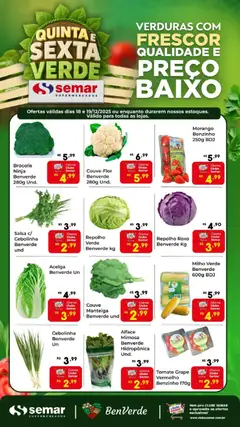 Semar Supermercado - Ofertas Quinta e Sexta Verde - Pré-Visualização do folheto da loja Semar Supermercado, válido de 18.12.2025