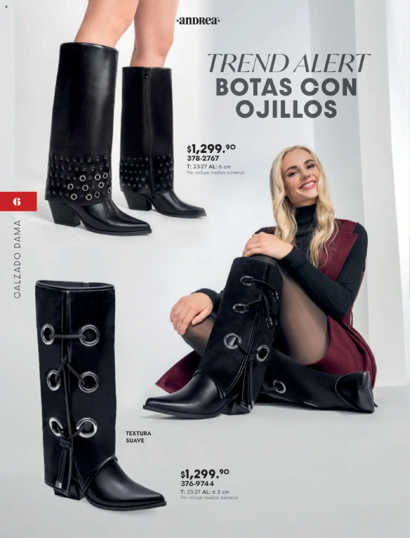 Nuevas ofertas de Andrea válidas en toda la República Mexicana desde el 16.11.2025. ¡Encuentra las mejores ofertas en Andrea catálogo Botas y botines! | Página: 6