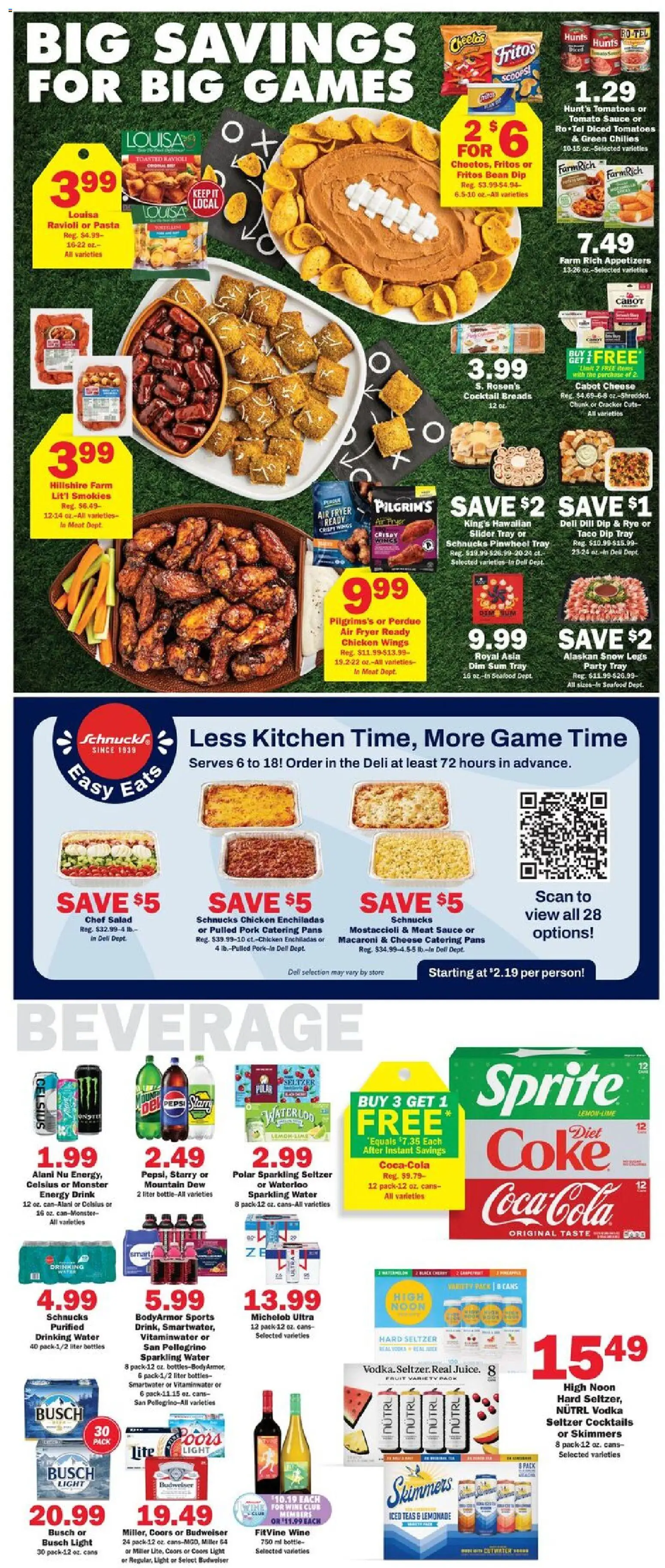 Schnucks Weekly Print Ad - IL - valid from 14.01.2026 | Page: 3 | Products: Fryer, Cheese, Tomatoes, Salad