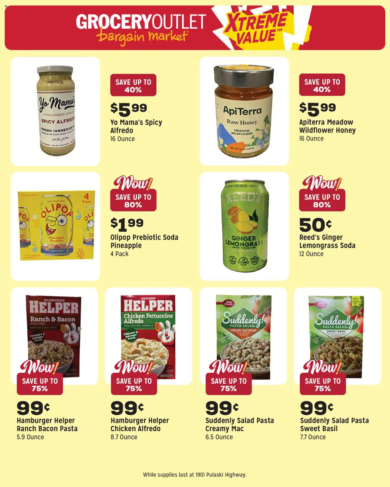 Grocery Outlet Weekly Ad - valid from 08.04.2026 | Page: 9 | Products: Pineapple, Pasta, Salad, Sauce