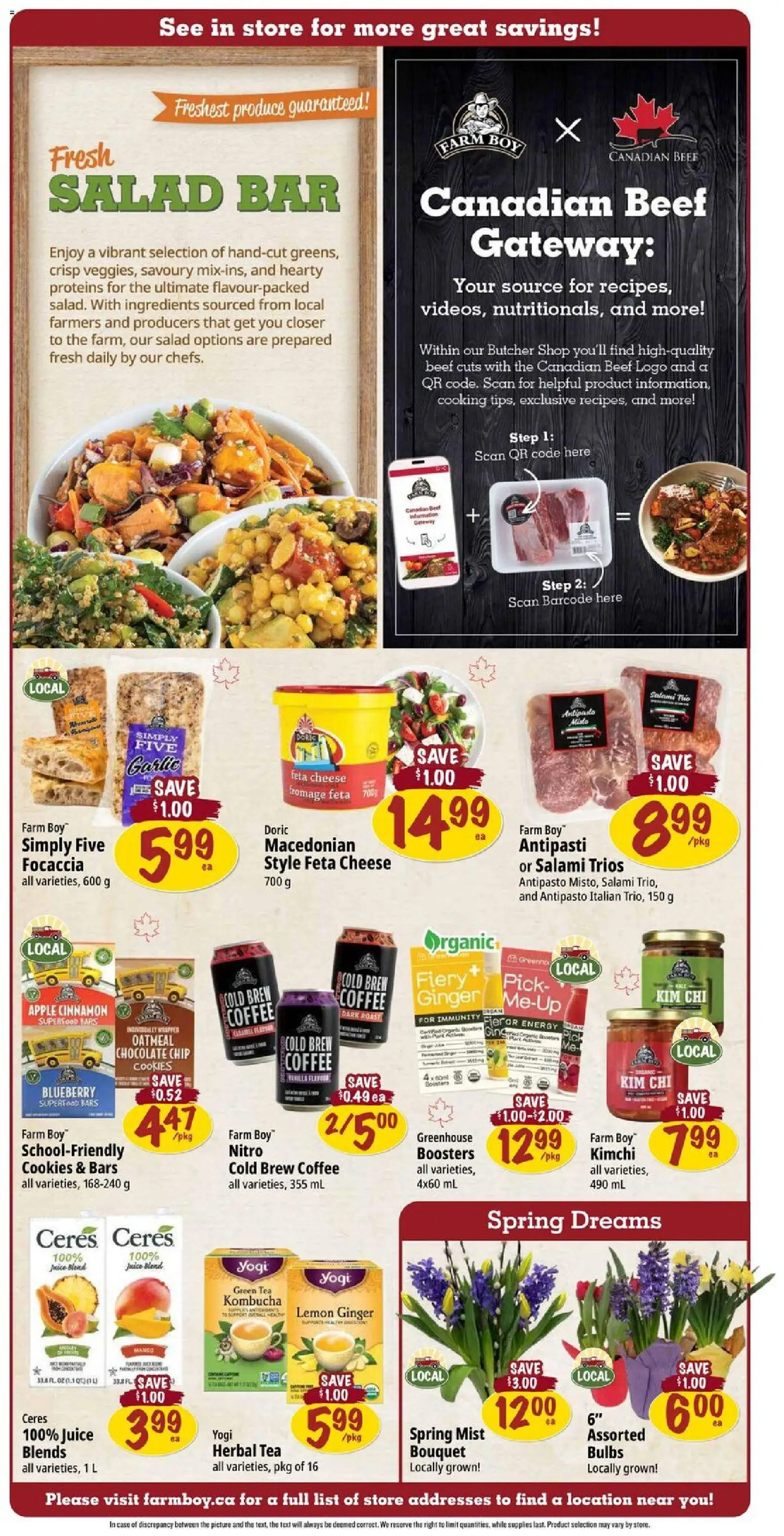 Farm Boy flyer valid from 15.01.2026 | Page: 3 | Products: Cookies, Chocolate, Salami, Juice