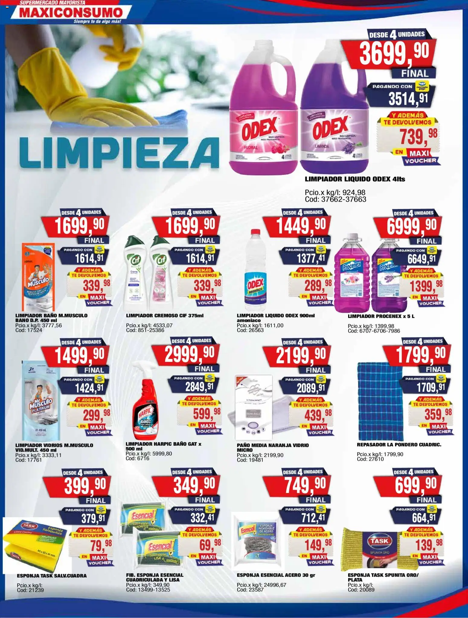 Maxiconsumo ofertas │ válido desde el 13.04.2026 | Página: 19 | Productos: Baño, Fragancia, Repasador, Limpiador