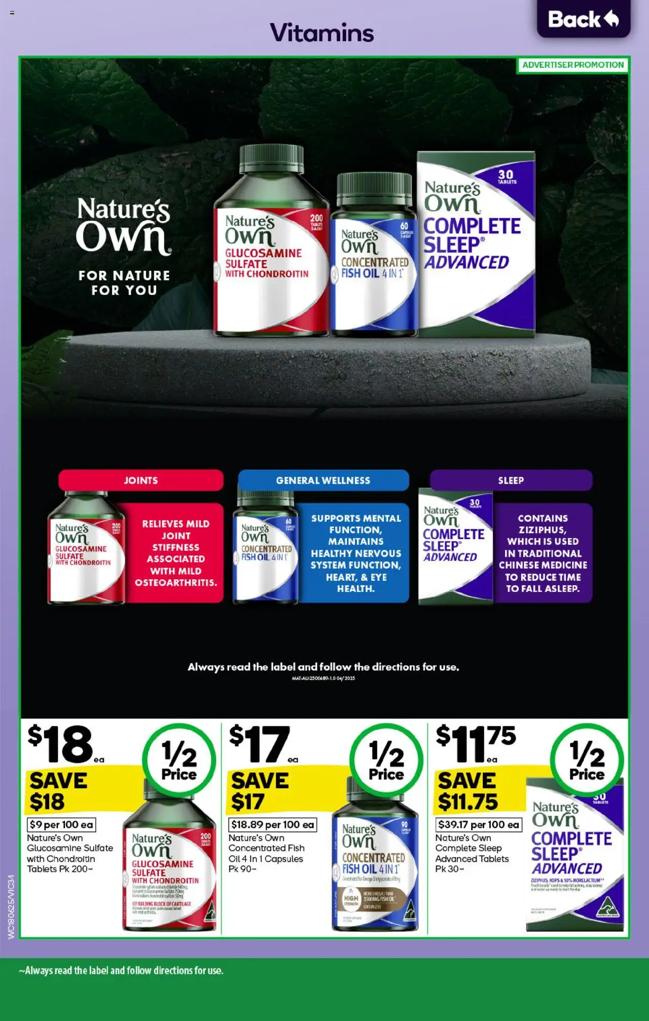 Woolworths catalogue - valid from 18.06.2025 | Page: 34 | Products: Oil, Fish, Fish oil, Tablets