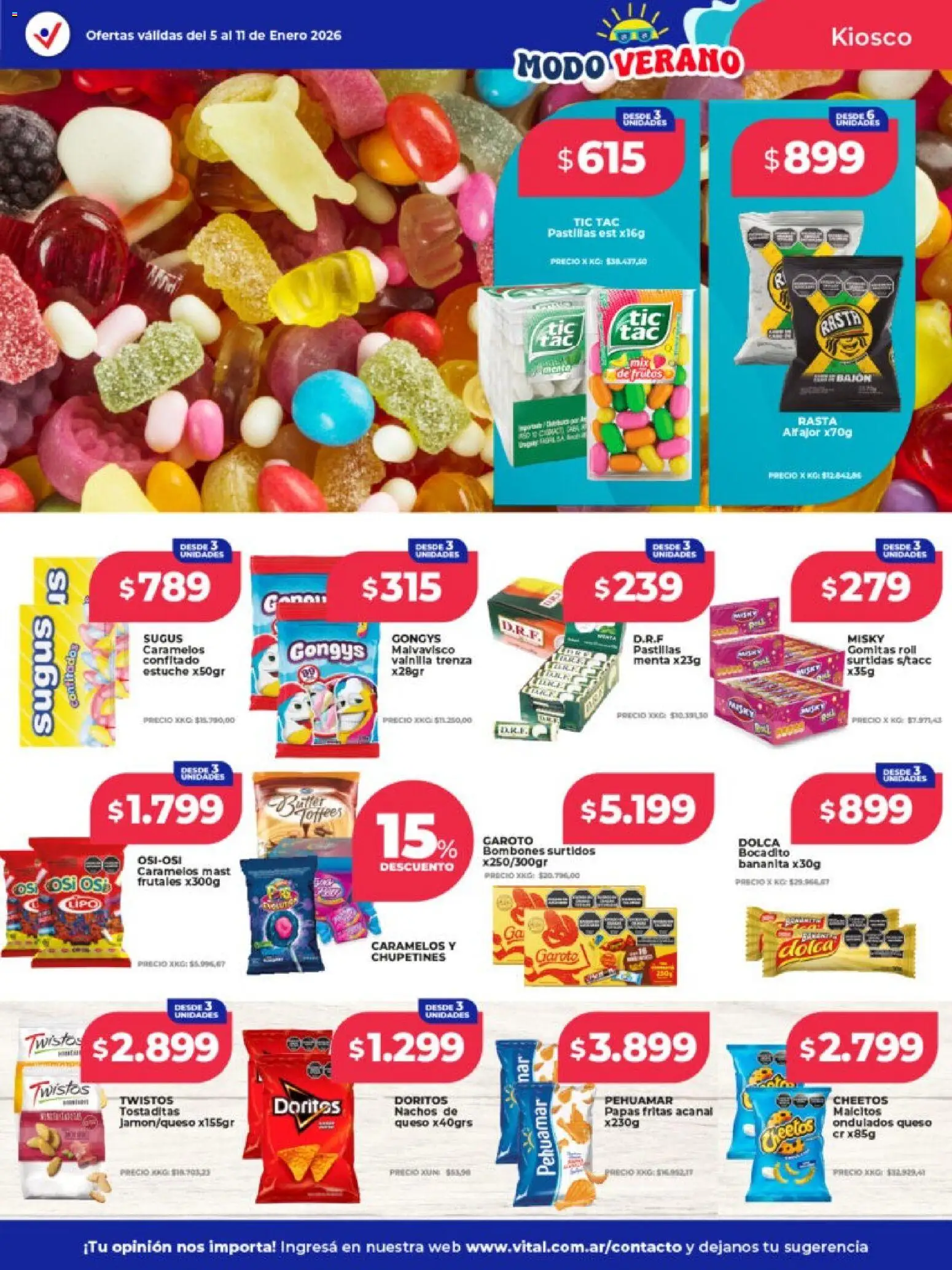 Vital - Ofertas -  Resistencia │ válido desde el 05.01.2026 | Página: 14 | Productos: Gomitas, Bombones, Estuche, Alfajor