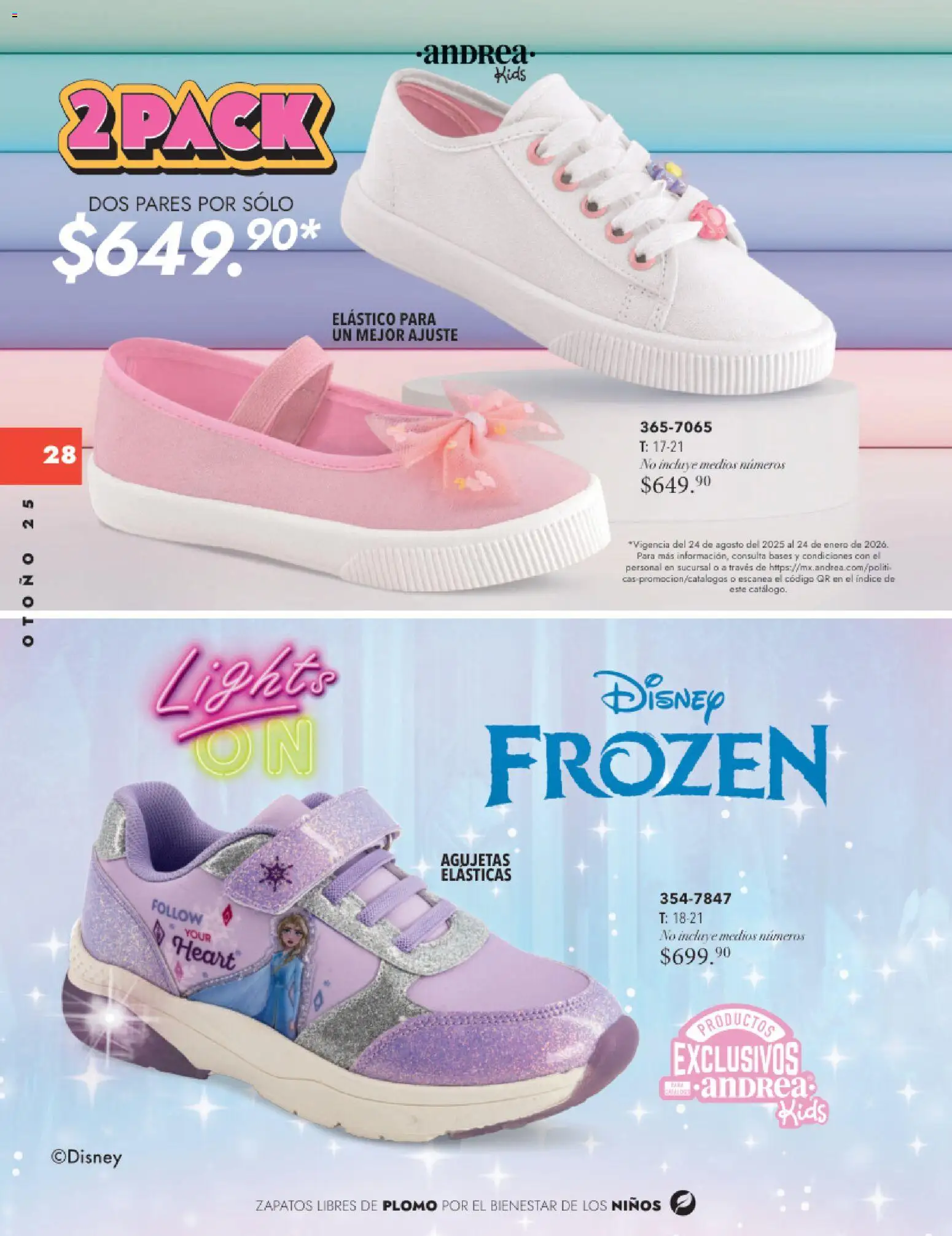 Nuevas ofertas de Andrea válidas en toda la República Mexicana desde el 26.11.2025. ¡Encuentra las mejores ofertas en Andrea catálogo Infantil Kids! | Página: 27 | Productos: Zapatos