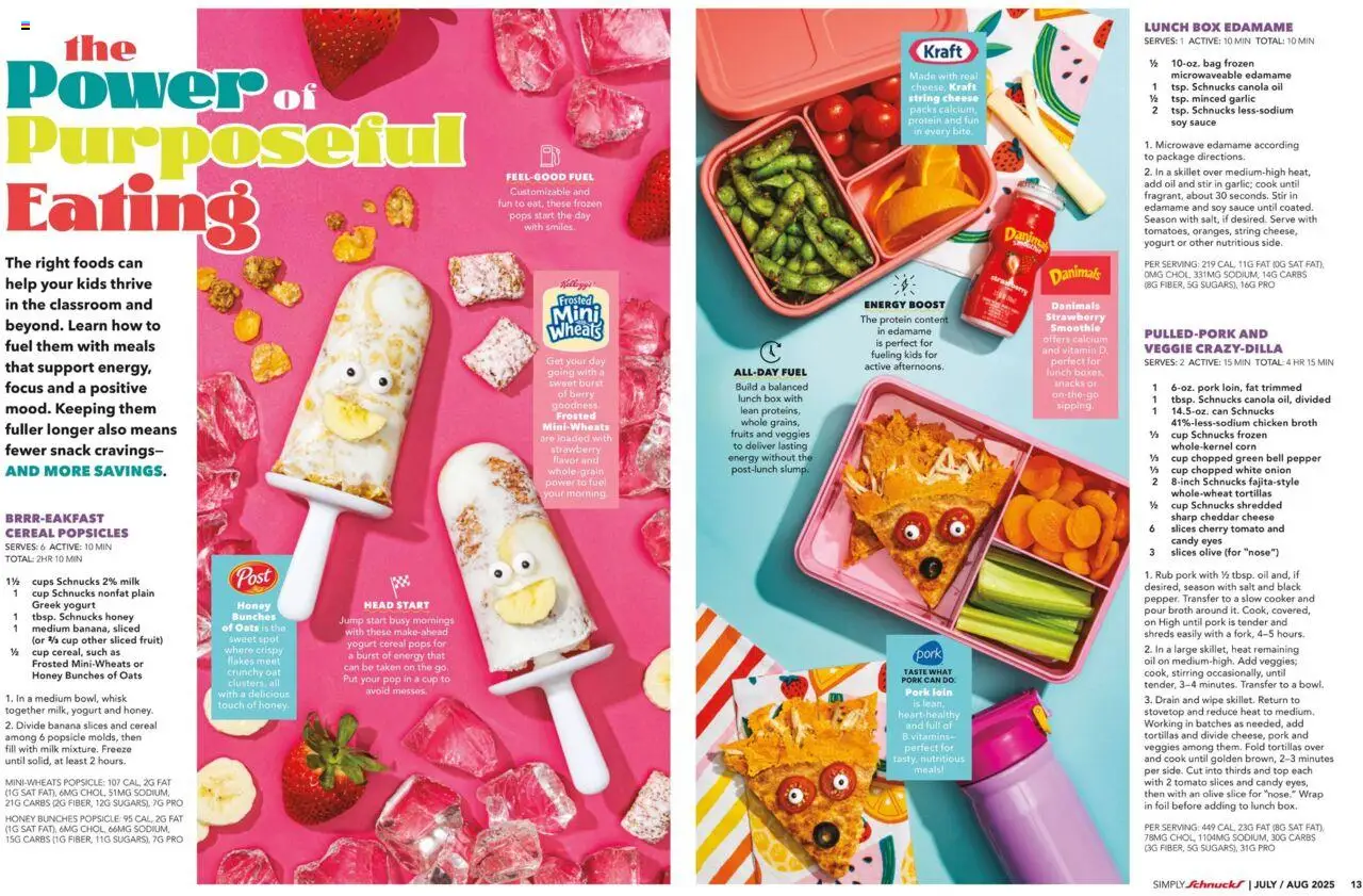 Schnucks Monthly Ad - valid from 01.07.2025 | Page: 8 | Products: Corn, Box, Flakes, Salt