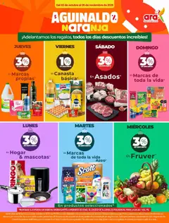 Ara - Ahorra con precios bajos y ofertas en la canasta familiar | ara -  Vista previa de la revista de la tienda Ara valido desde el 02.10.2025