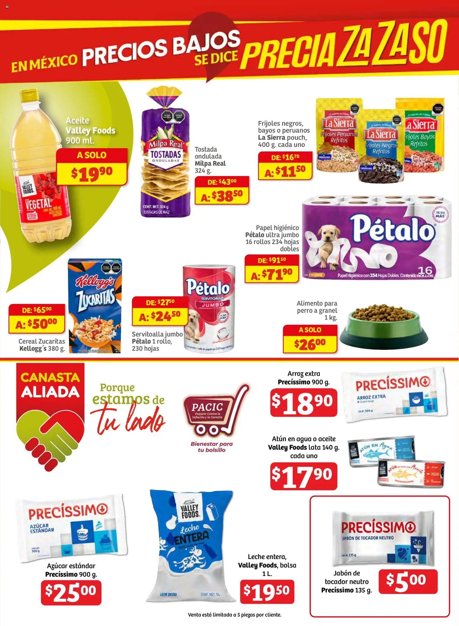 Nuevas ofertas de Soriana válidas en toda la República Mexicana desde el 23.10.2025. ¡Encuentra las mejores ofertas en Soriana - Fin de Semana Mercado: Ags, Nay, Jal, Qro, Col, Mich, Gto, Hgo, Tlax, Mor, Pue, Gro, Oax, Edo. de Mex, CDMX, Zac y SLP! | Página: 6 | Productos: Bolsa, Arroz, Canasta, Jabón