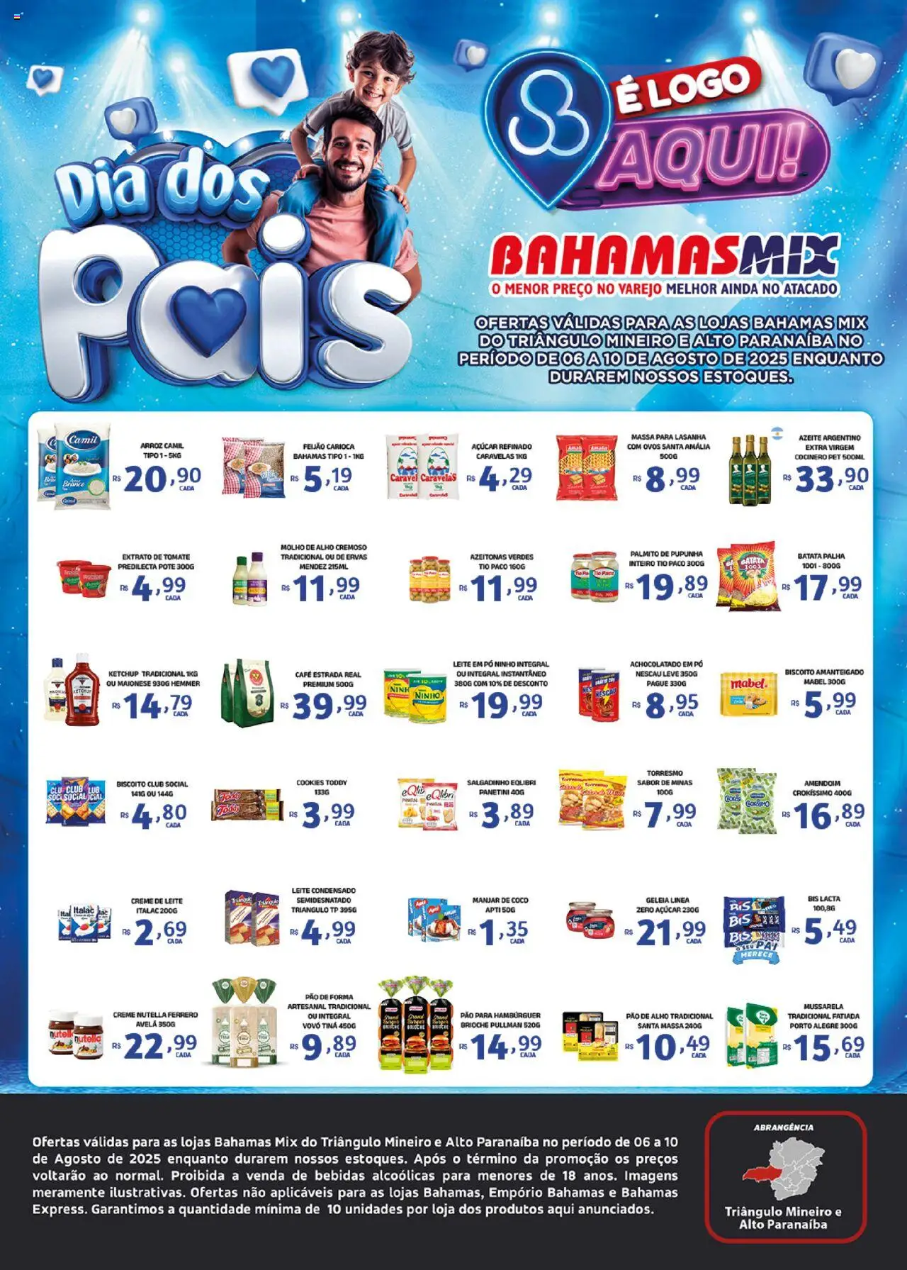 Bahamas Mix Folheto - válido de 06.08.2025 | Página: 1 | Produtos: Alho, Nescau, Batata palha, Creme de leite